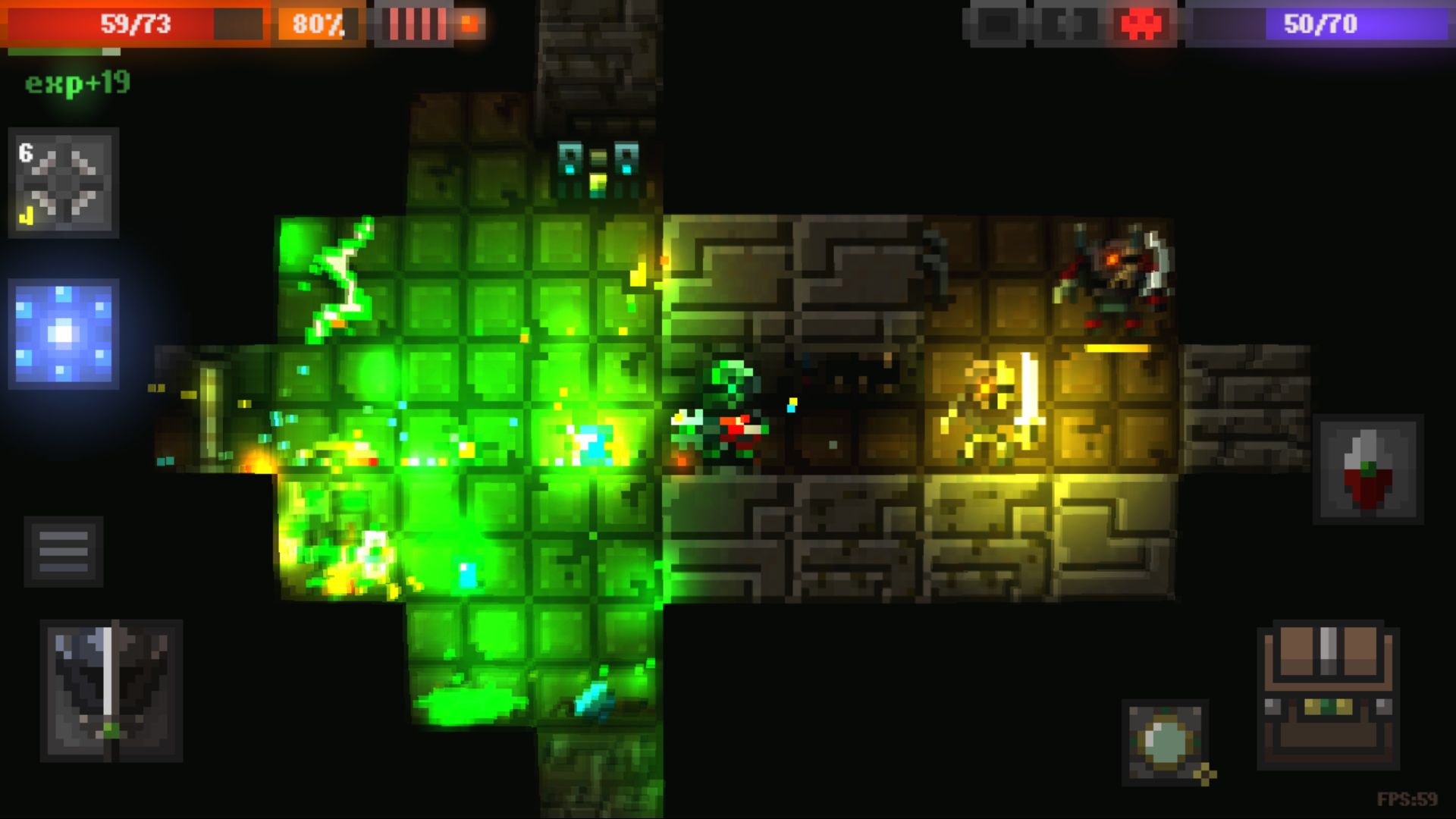 اسکرین شات 2 بازی Caves (Roguelike)