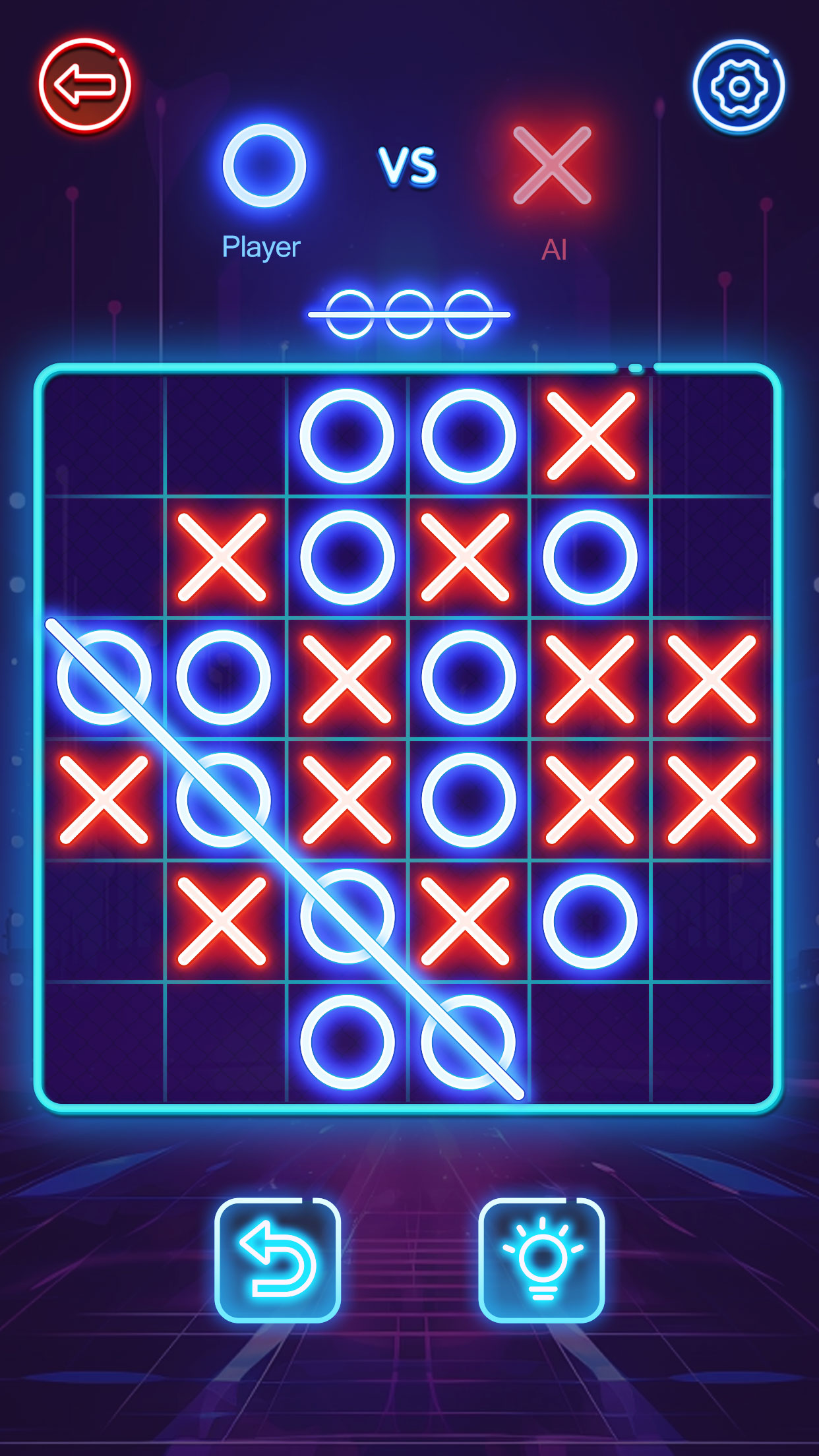 اسکرین شات 3 بازی OX Game - XOXO · Tic Tac Toe