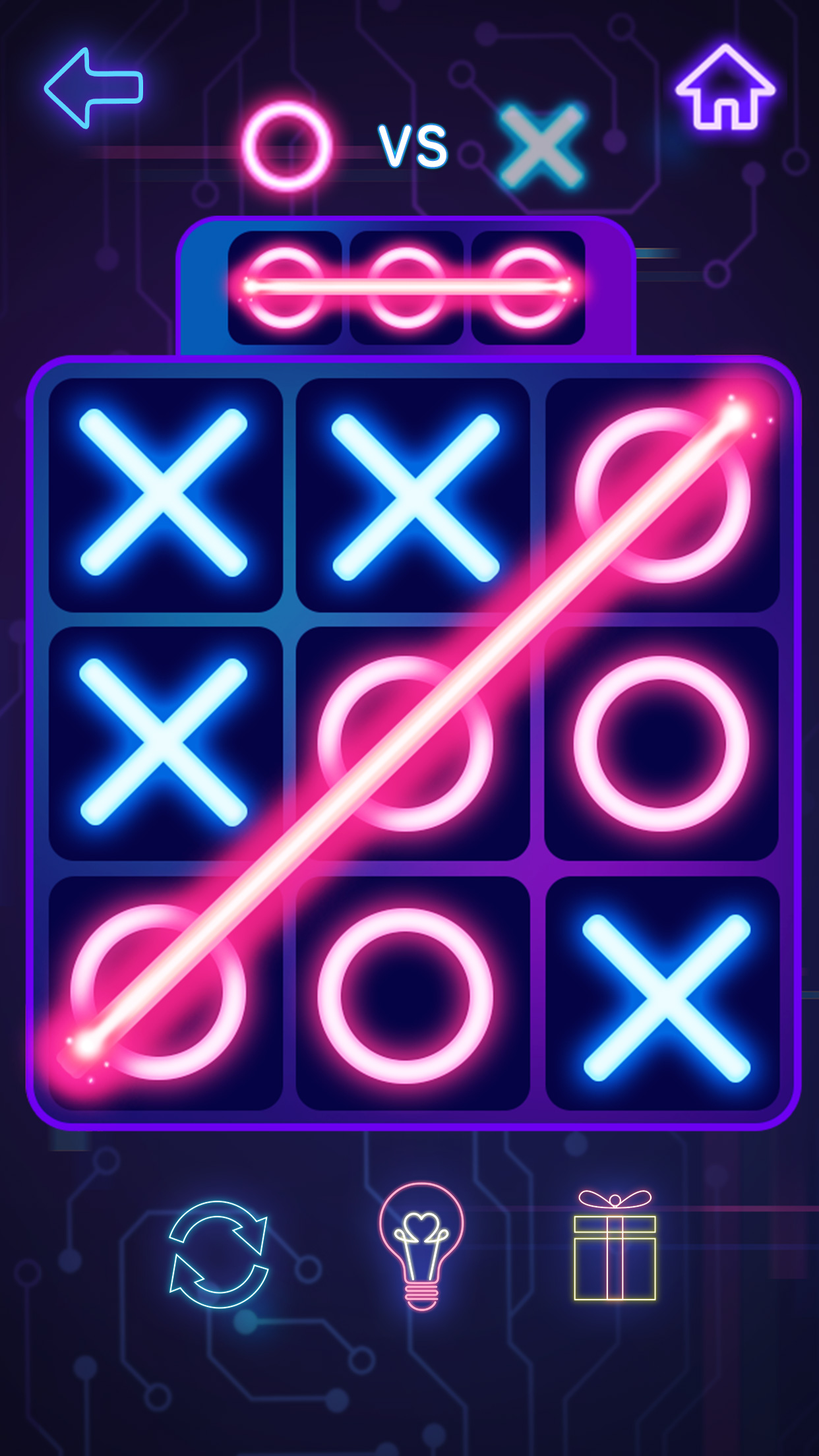 اسکرین شات 4 بازی Tic Tac Toe: 2 Player XOXO