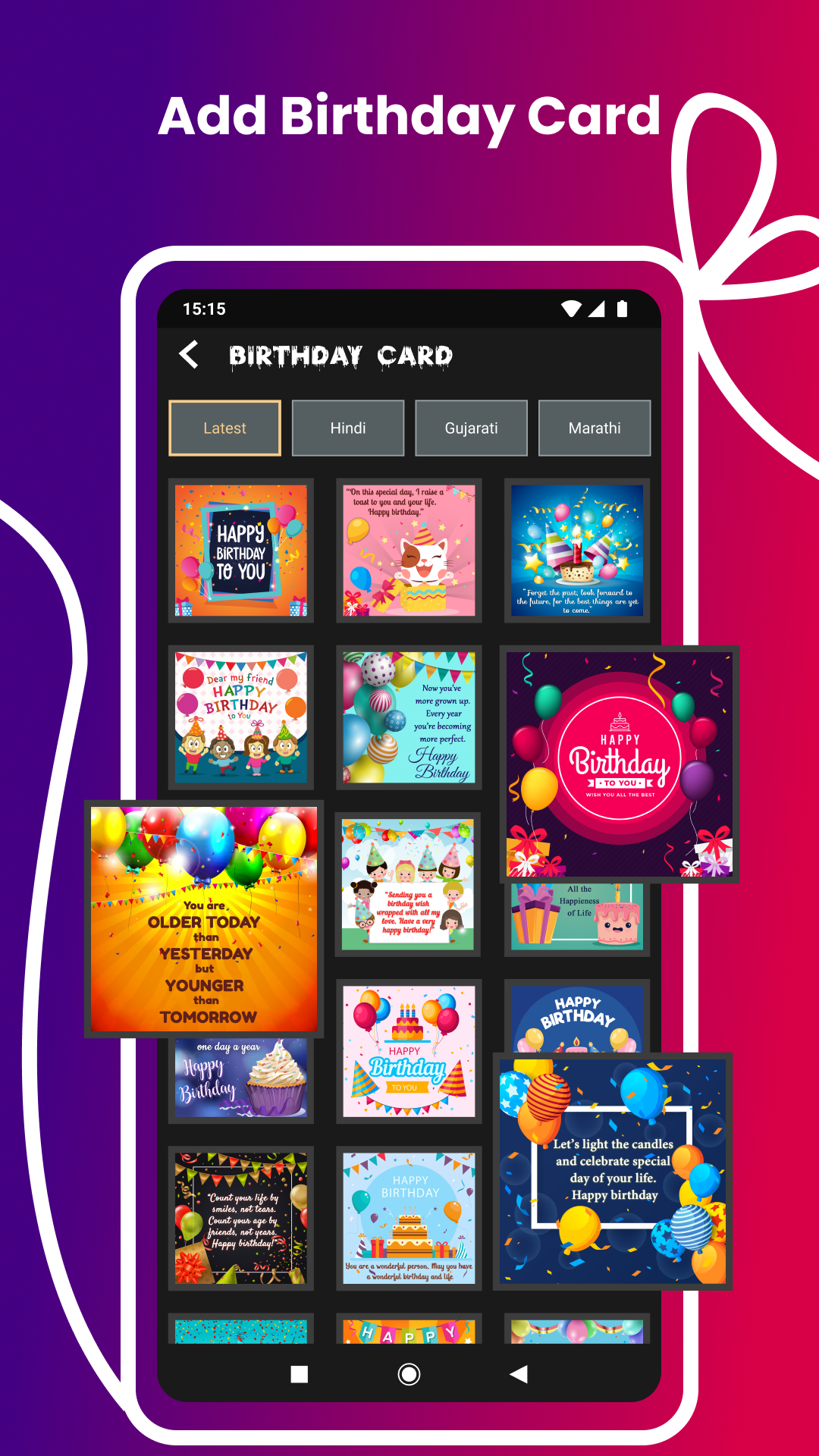 اسکرین شات 7 برنامه Birthday Video Maker 2025