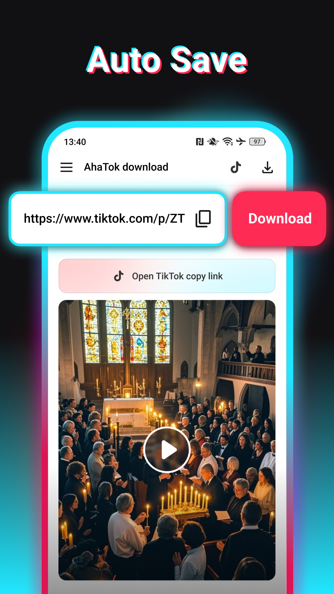 اسکرین شات 4 برنامه SnapTik - TT Video Downloader