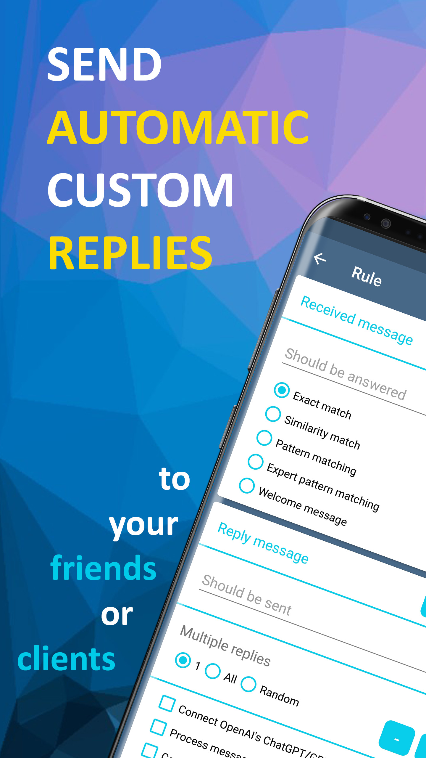 اسکرین شات 1 برنامه AutoResponder for TG