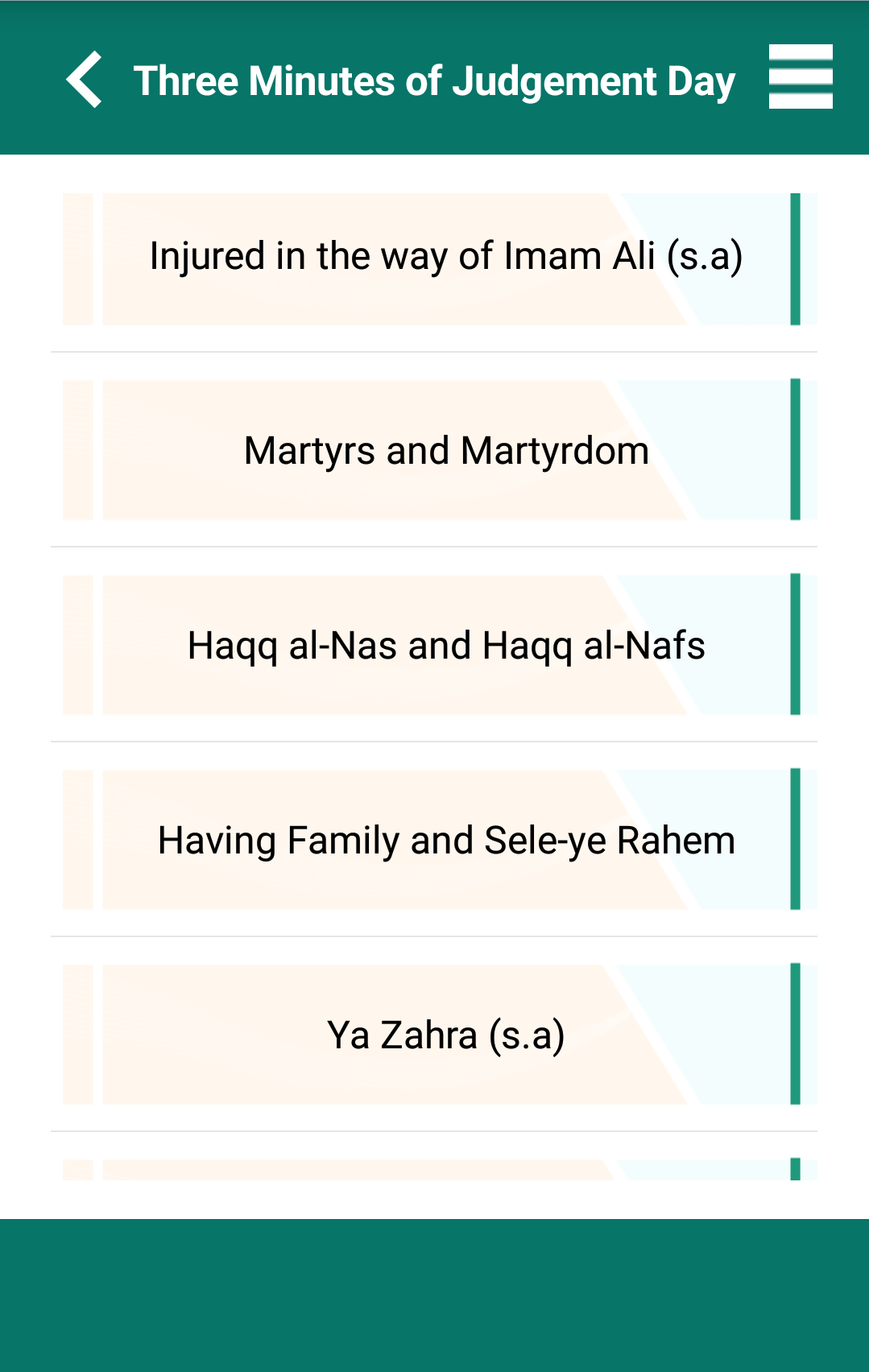 اسکرین شات 2 برنامه سه دقیقه در قیامت به زبان « انگلیسی »