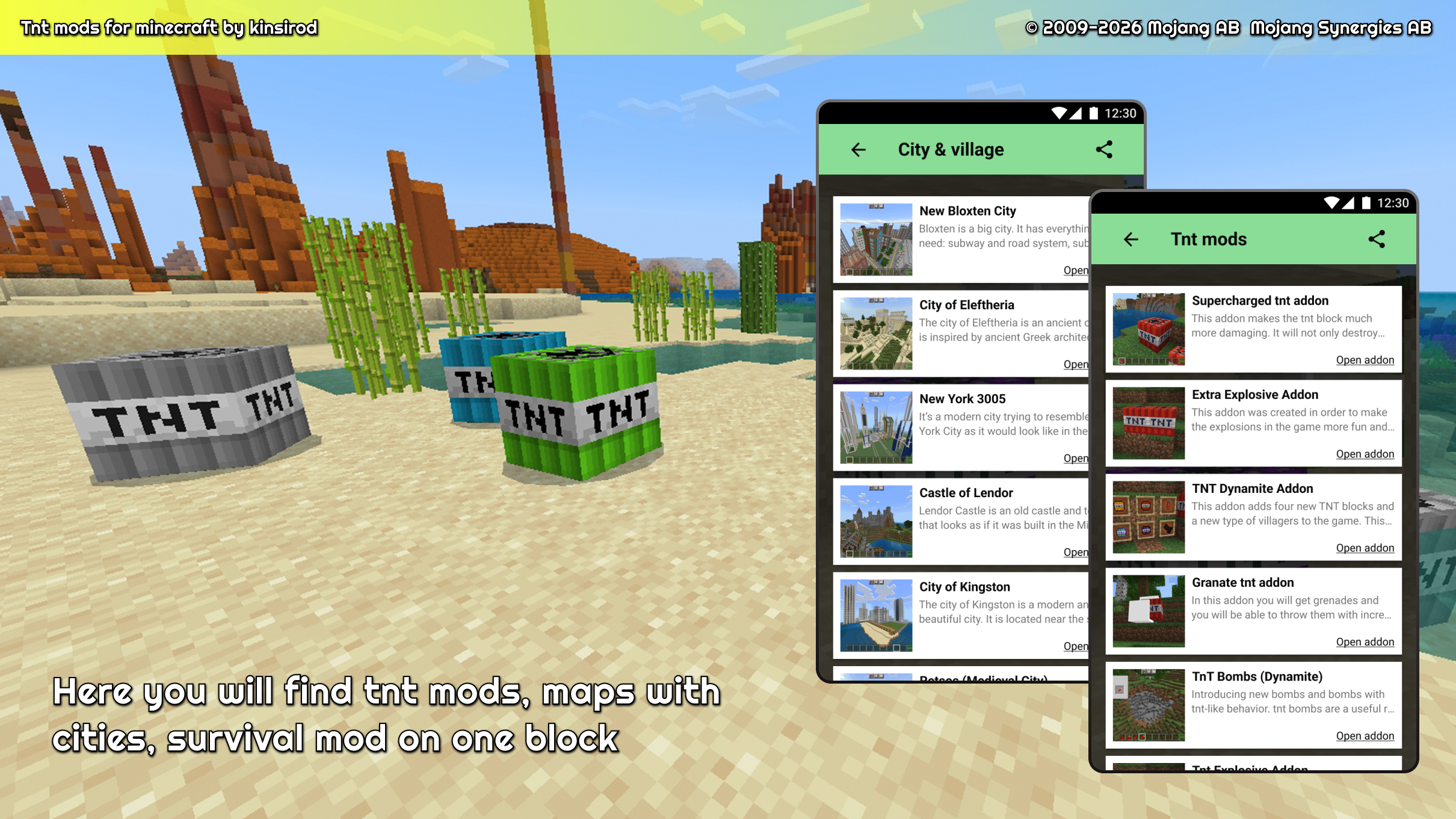 اسکرین شات 2 برنامه tnt mod for minecraft pe