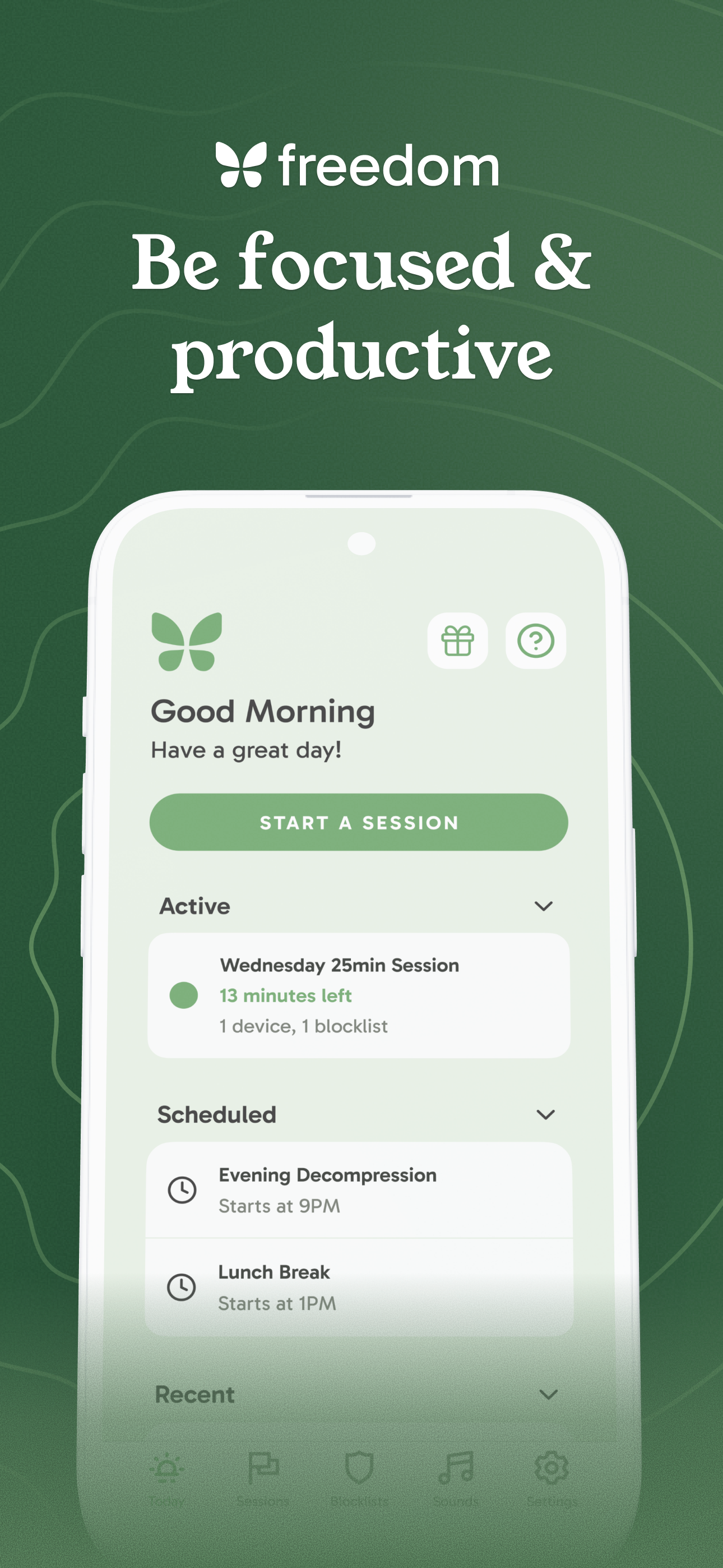 اسکرین شات 1 برنامه Freedom: App & Website Blocker