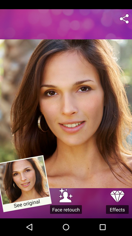 اسکرین شات 3 برنامه Visage Lab – face retouch