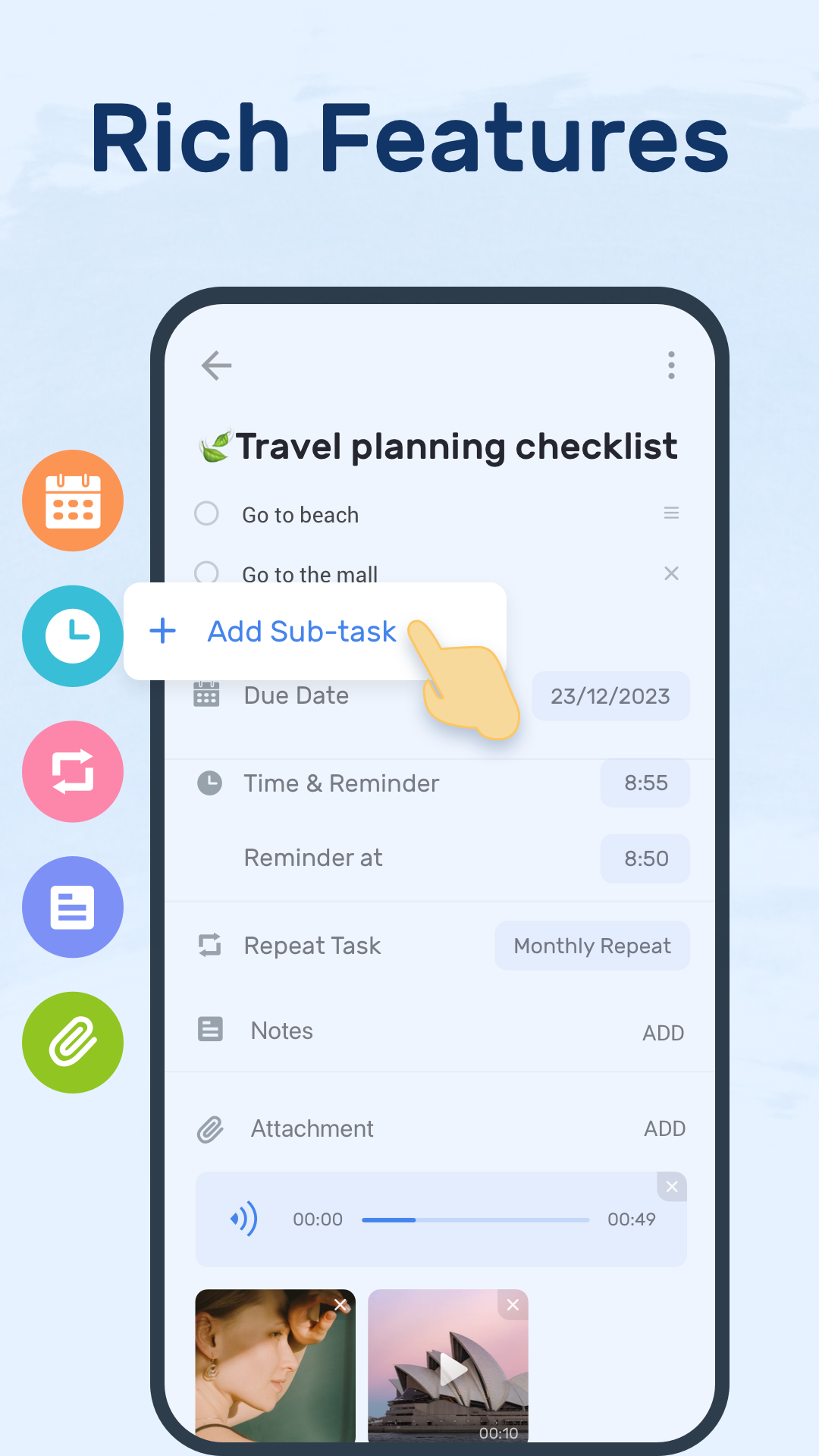 اسکرین شات 6 برنامه Todoery: To Do List & Planner