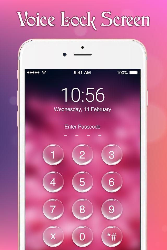 اسکرین شات 4 برنامه Voice Screen Lock : Voice Lock