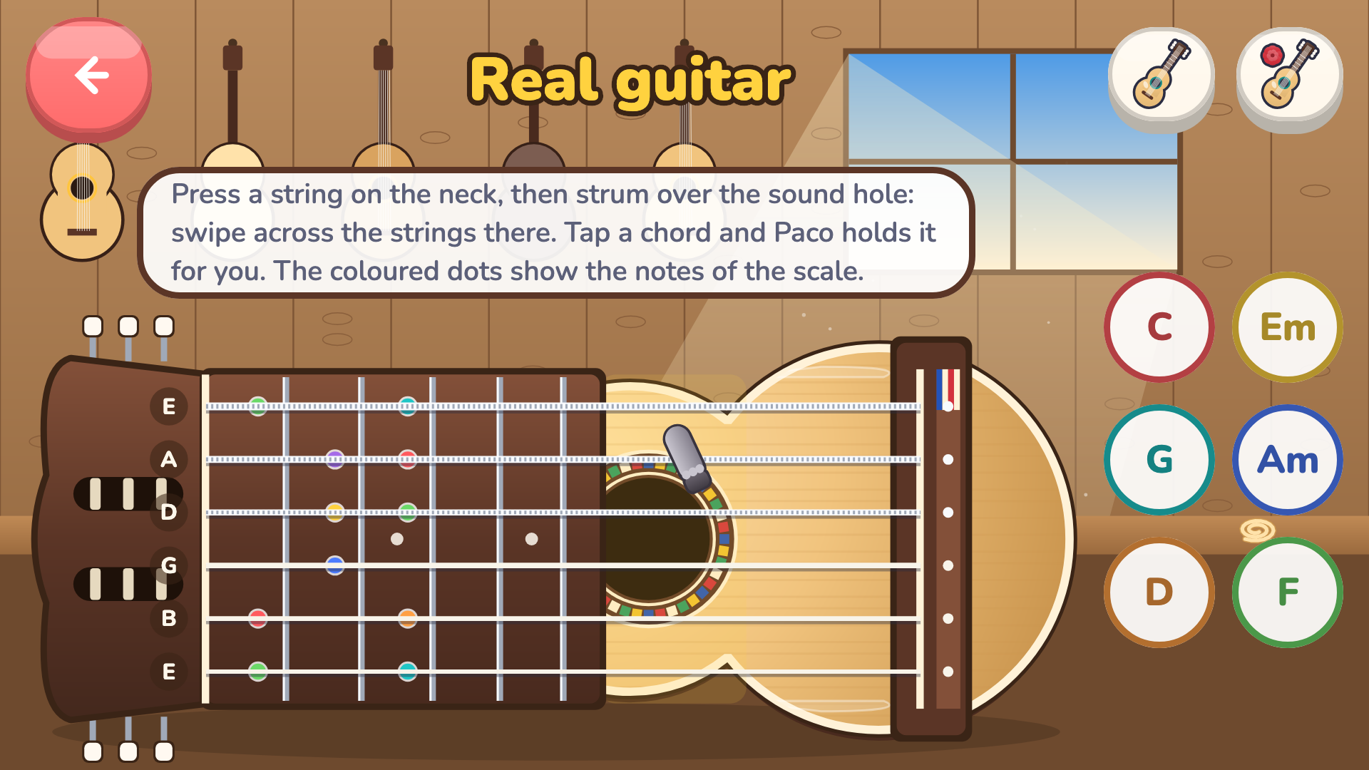 اسکرین شات 6 بازی Toddlers Guitar for Kids