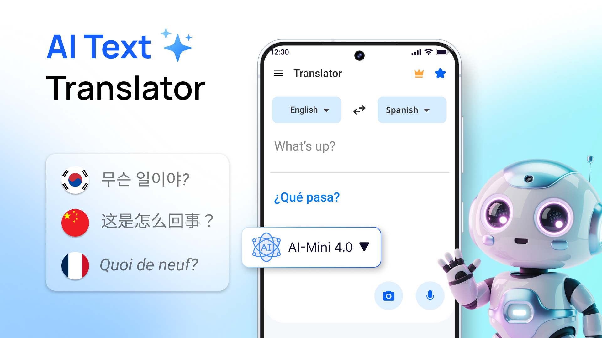 اسکرین شات 2 برنامه Language Translator: Translate