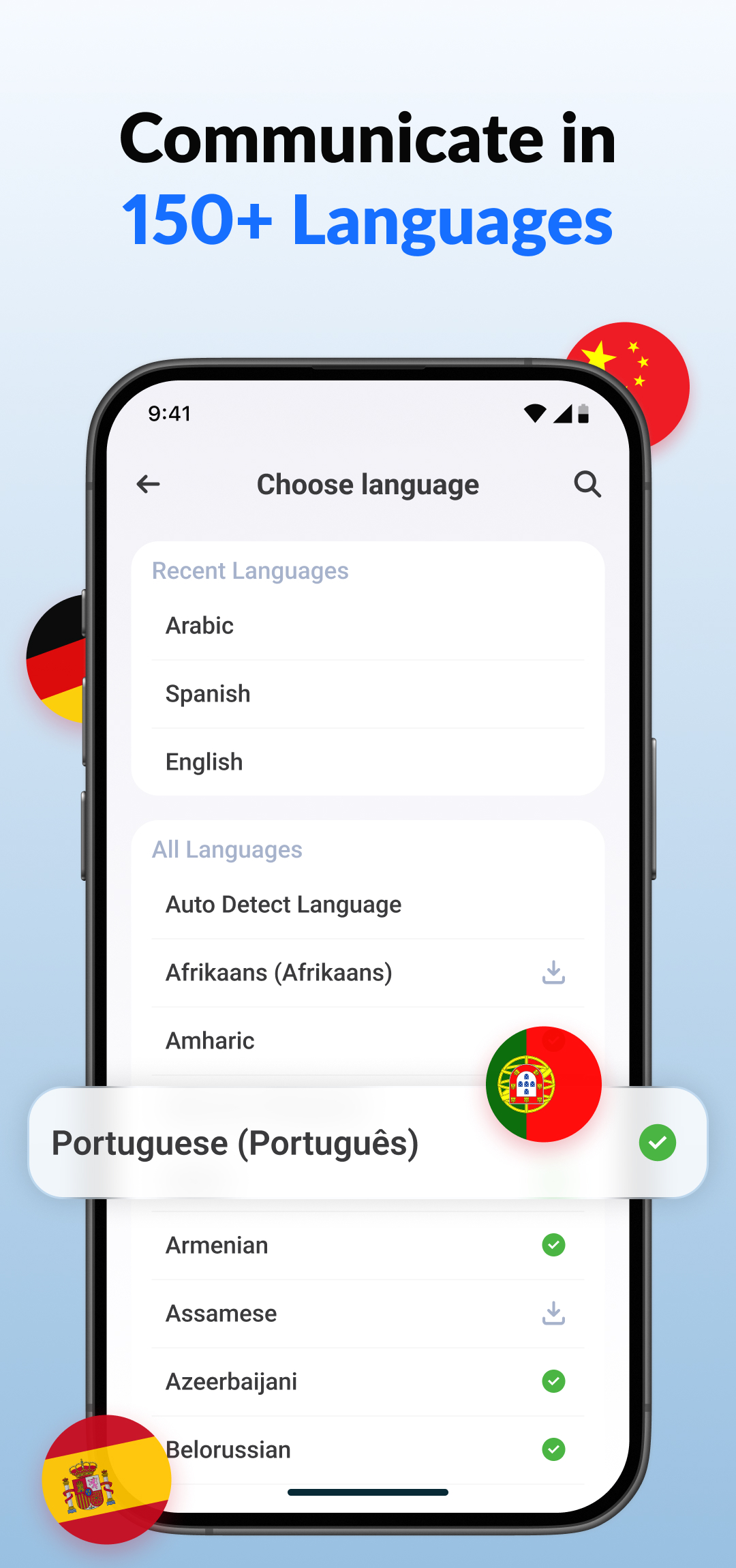 اسکرین شات 5 برنامه Translate- Language Translator