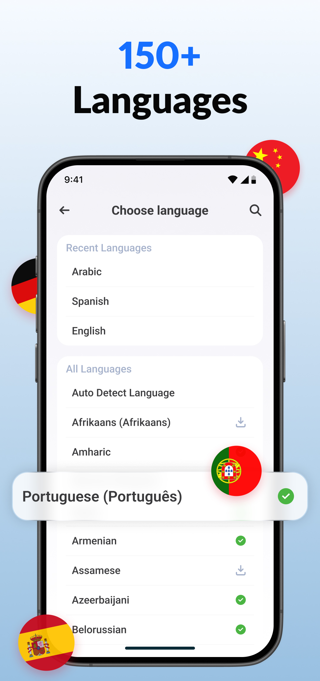 اسکرین شات 5 برنامه Translate- Language Translator