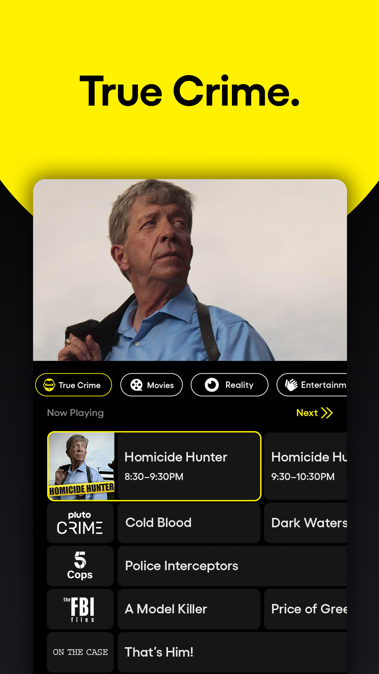 اسکرین شات 5 برنامه Pluto TV: Stream TV & Movies