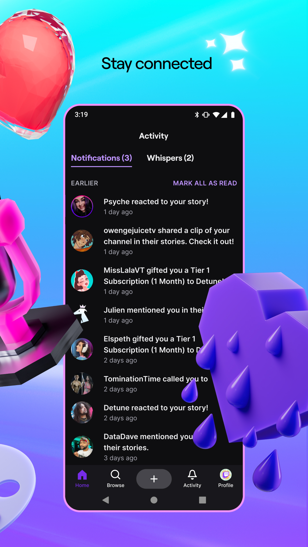اسکرین شات 6 برنامه توییچ  (Twitch: Livestream Multiplayer Games & Espor)