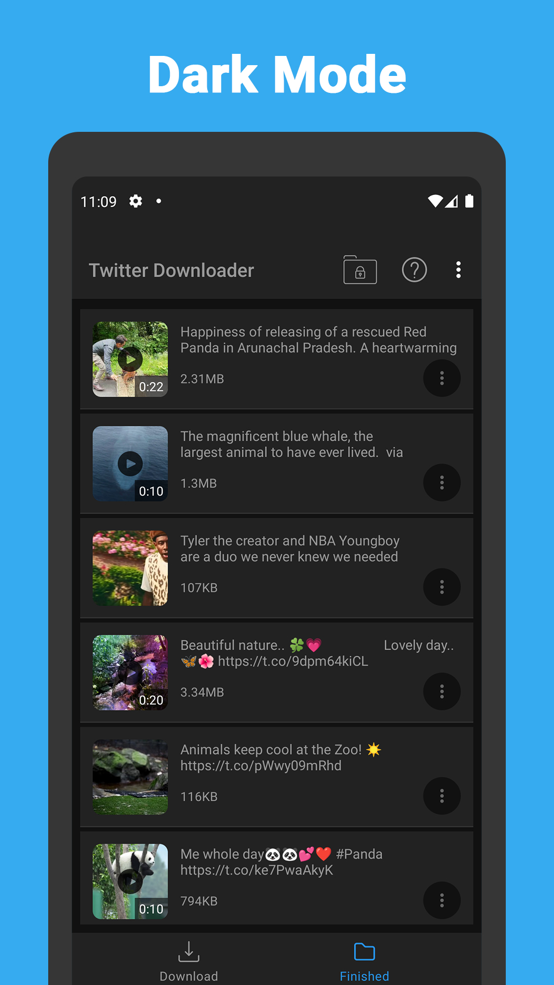 اسکرین شات 7 برنامه Video Downloader for Twitter