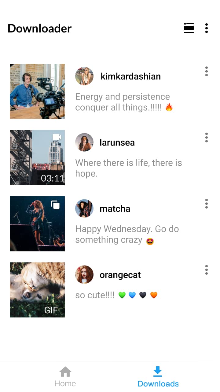 اسکرین شات 5 برنامه Video Downloader & GIF Saver