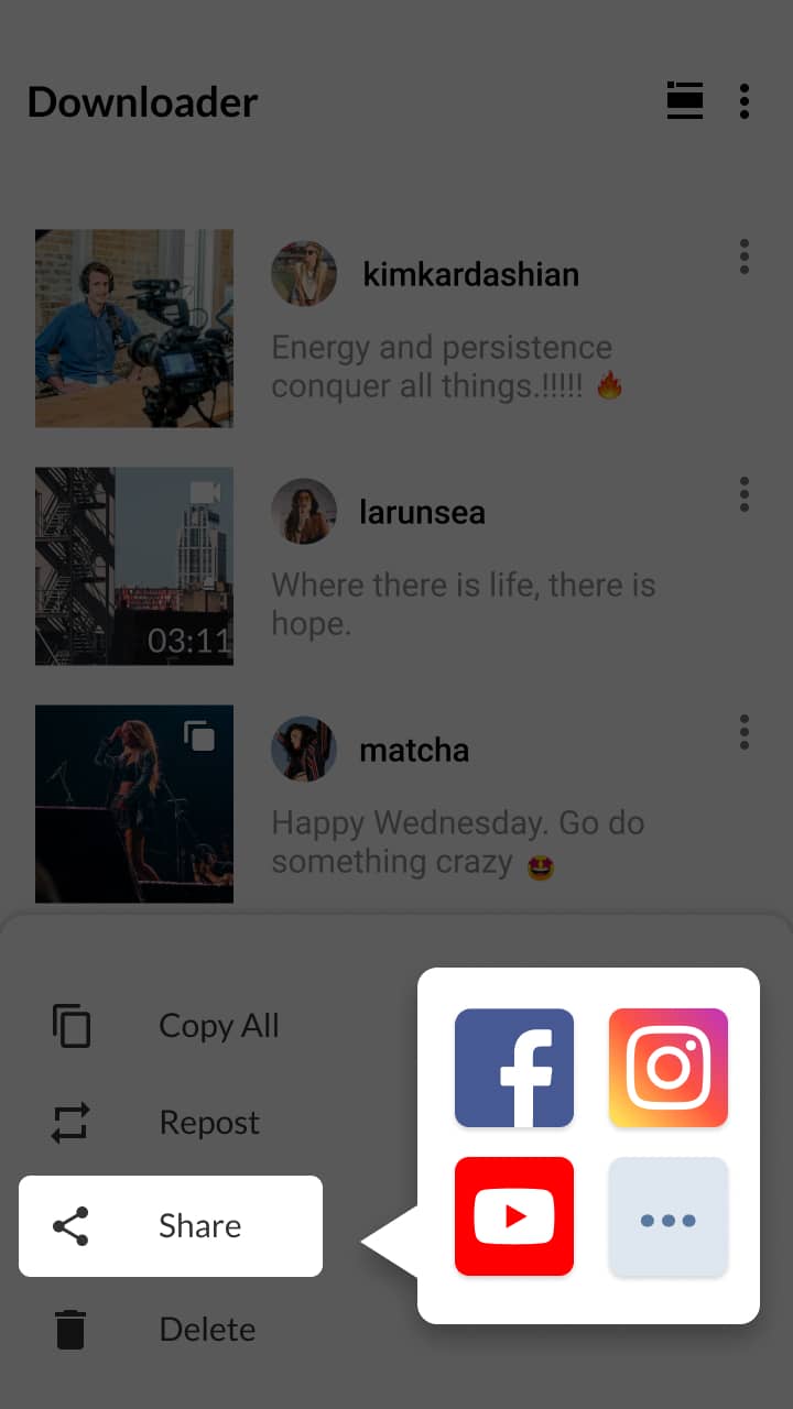 اسکرین شات 6 برنامه Video Downloader & GIF Saver