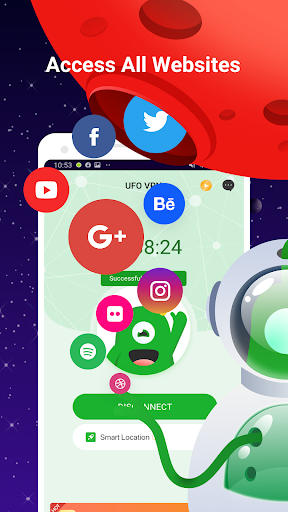 اسکرین شات 2 برنامه UFO VPN Basic: Free VPN Proxy Master & Secure WiFi