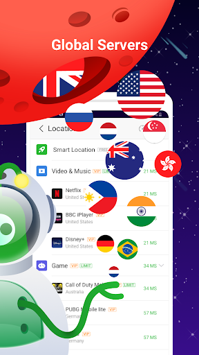 اسکرین شات 3 برنامه UFO VPN Basic: Free VPN Proxy Master & Secure WiFi