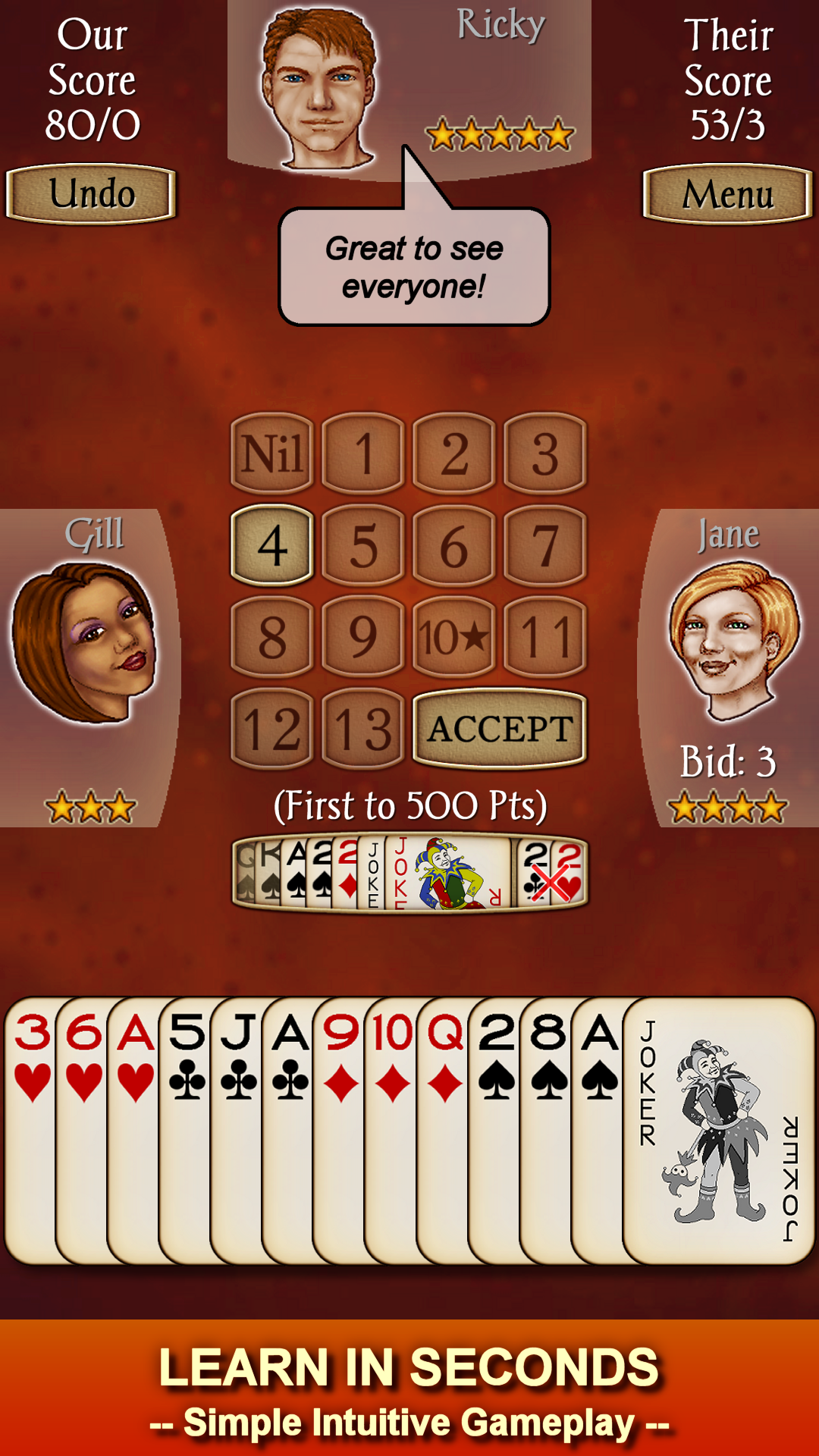 اسکرین شات 2 بازی Spades