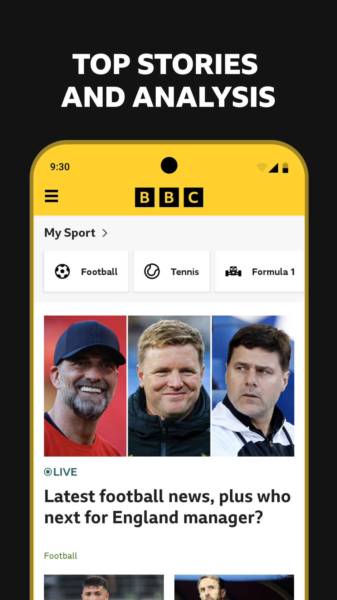 اسکرین شات 1 برنامه BBC Sport - News & Live Scores