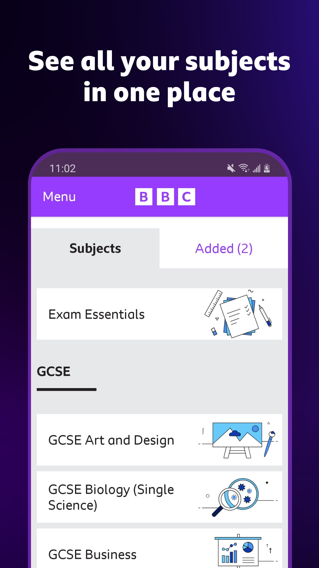 اسکرین شات 1 برنامه BBC Bitesize - Exam Revision