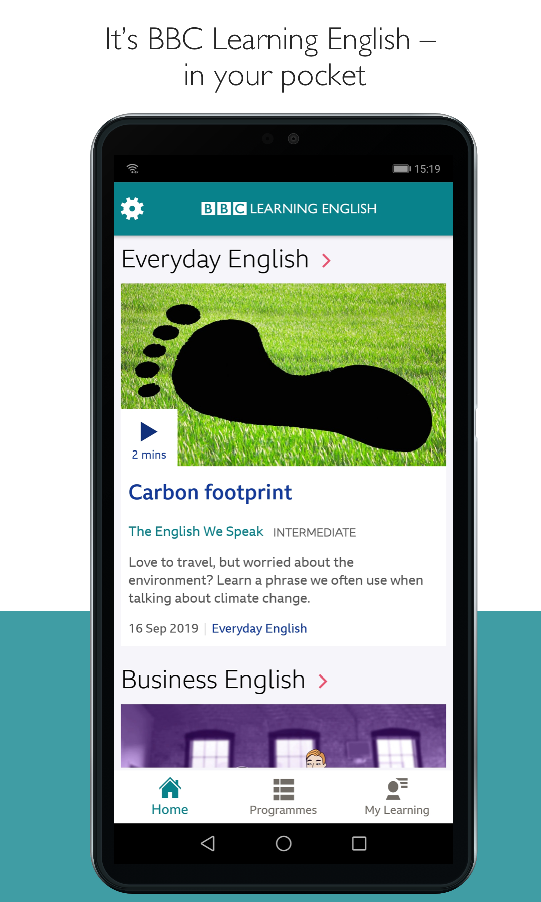 اسکرین شات 1 برنامه BBC Learning English