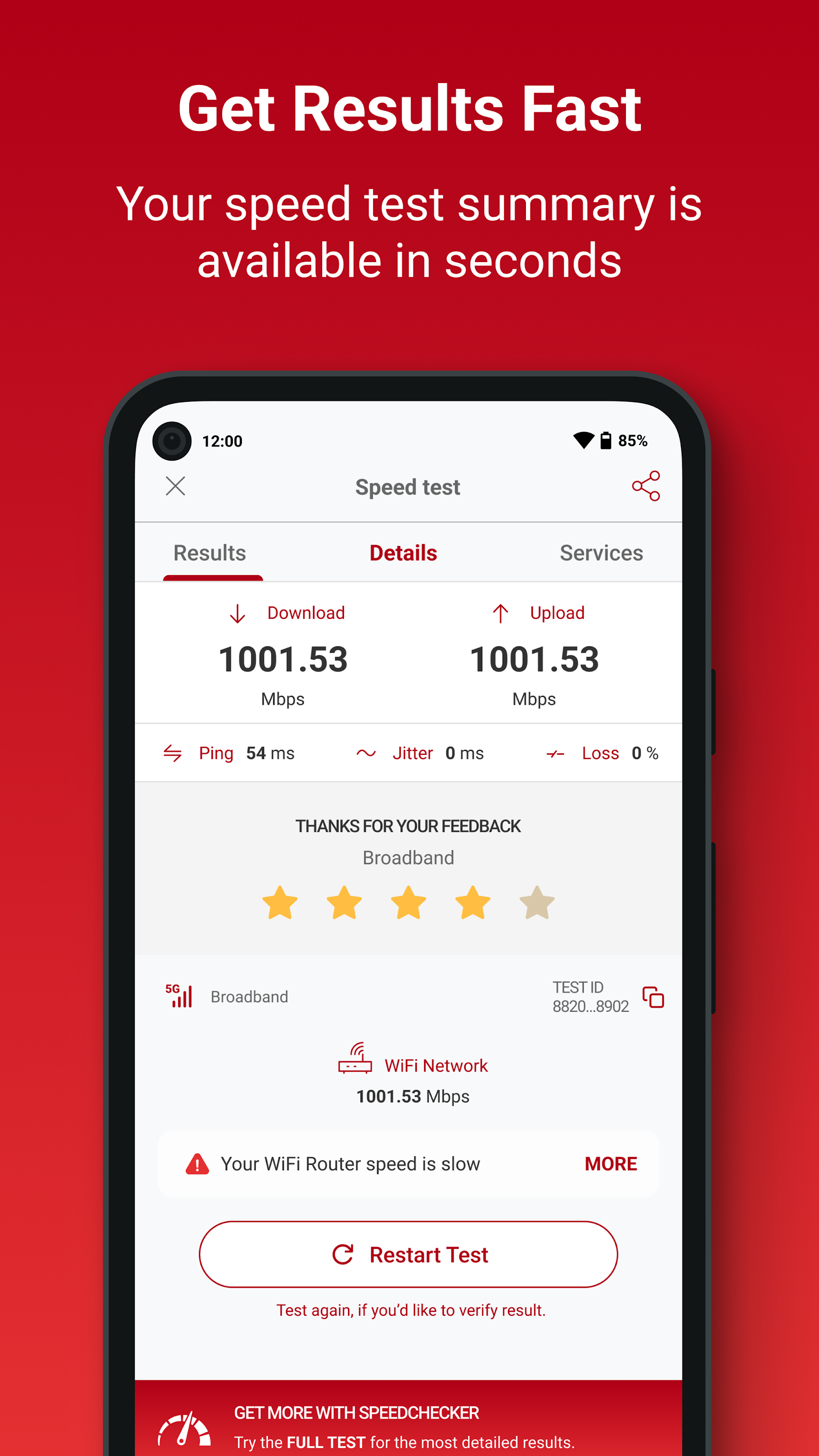 اسکرین شات 3 برنامه SpeedChecker Speed Test