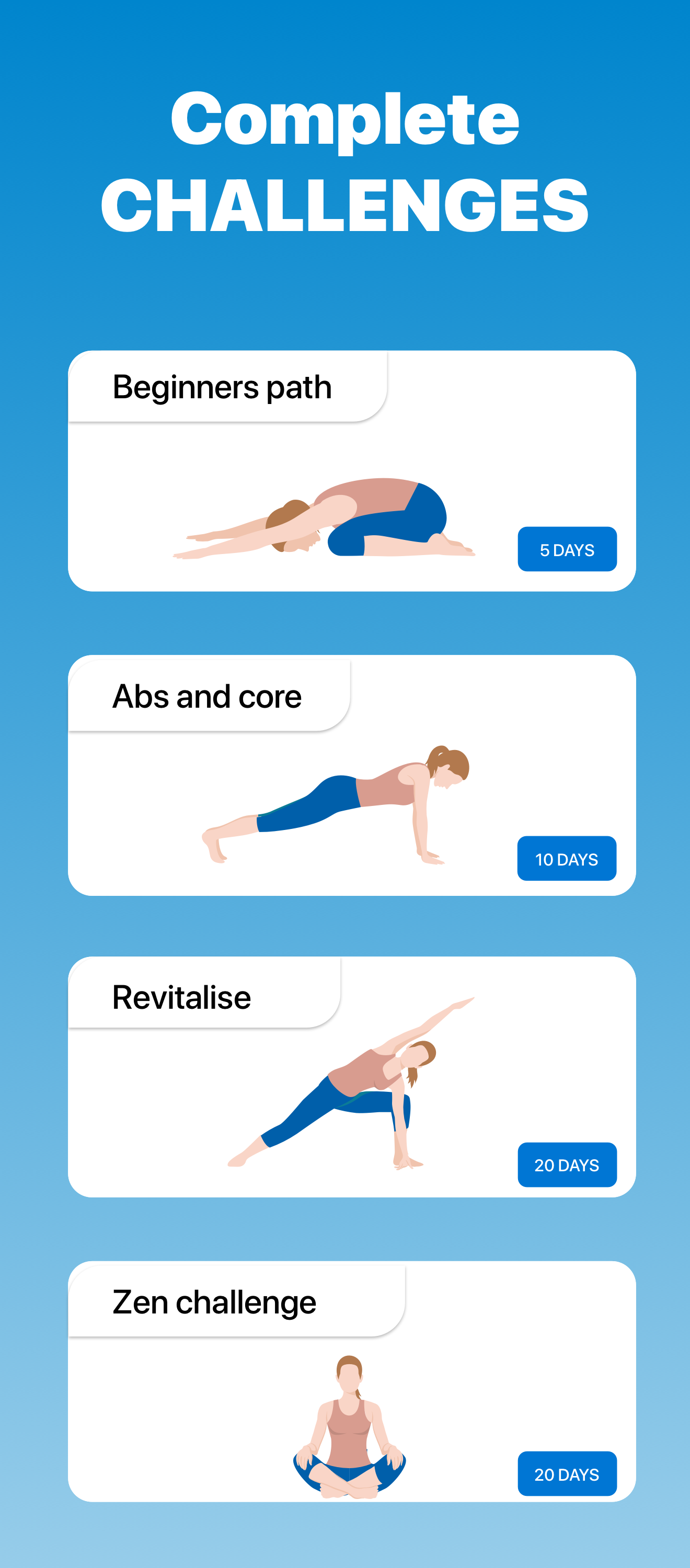 اسکرین شات 2 برنامه 5 Minute Yoga