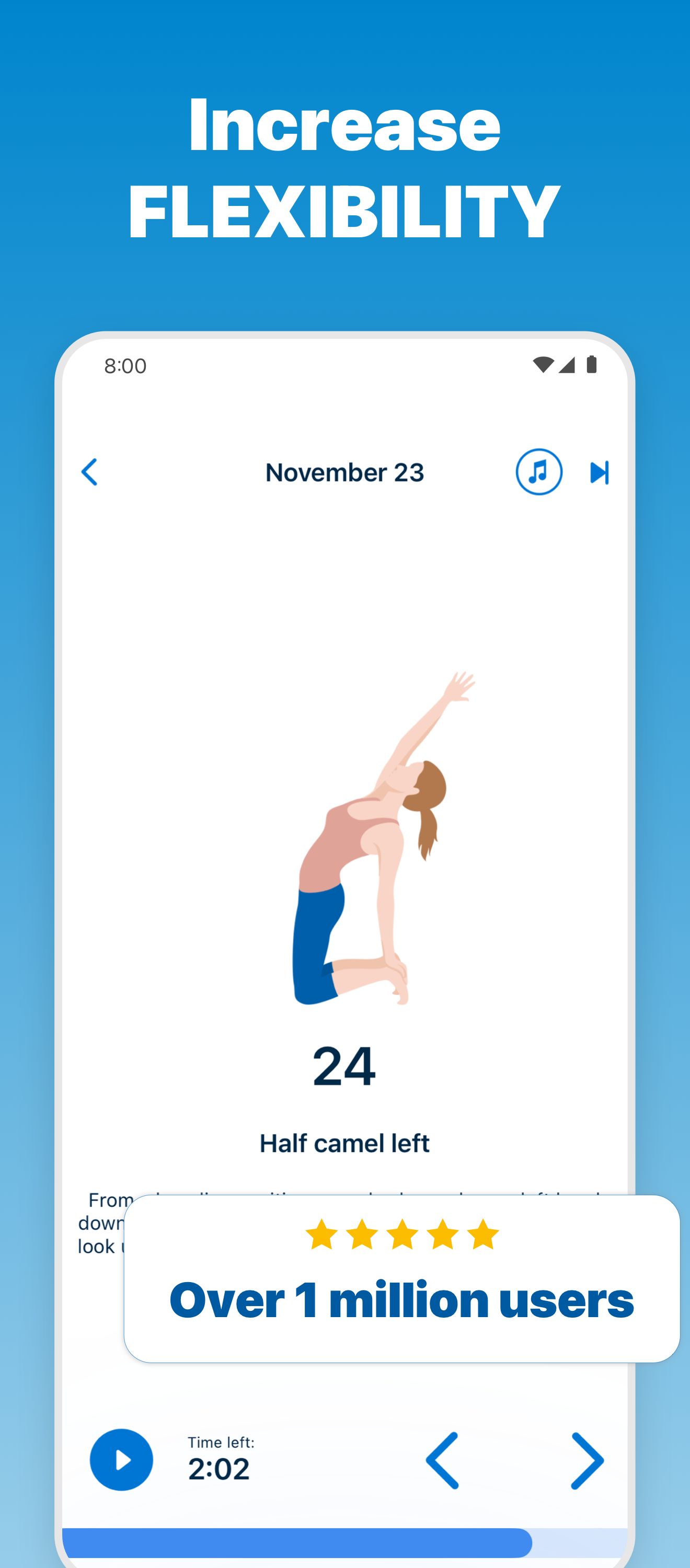 اسکرین شات 4 برنامه 5 Minute Yoga