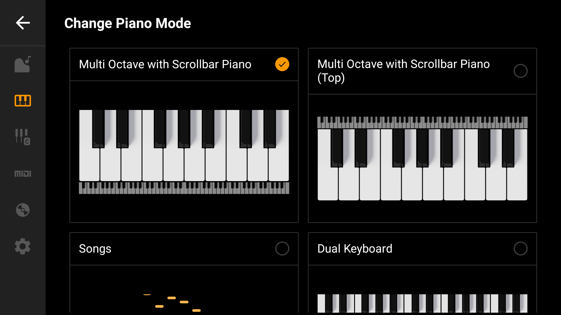 اسکرین شات 7 برنامه Mini Piano Lite