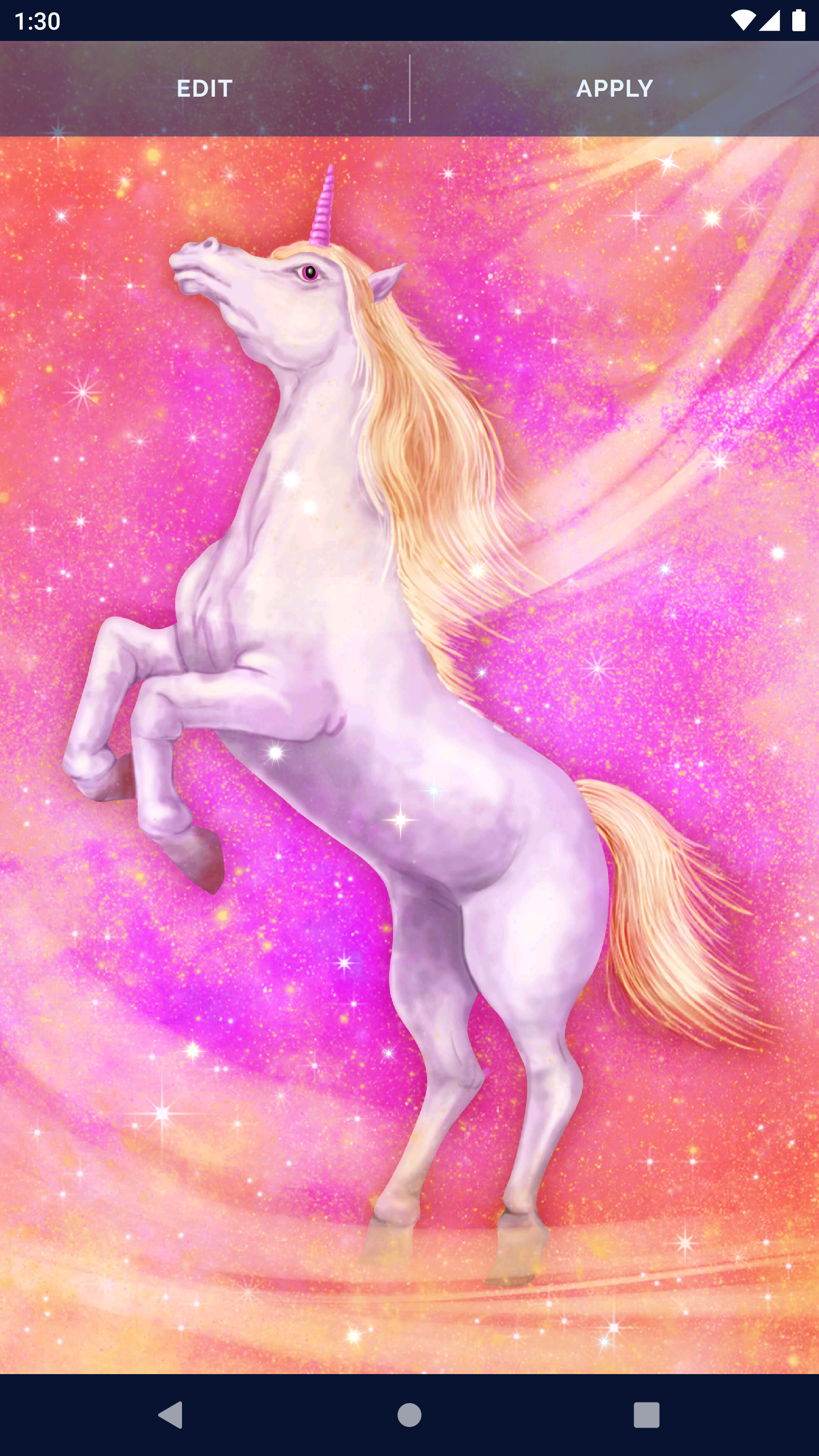 اسکرین شات 6 برنامه Unicorn Fantasy Live Wallpaper