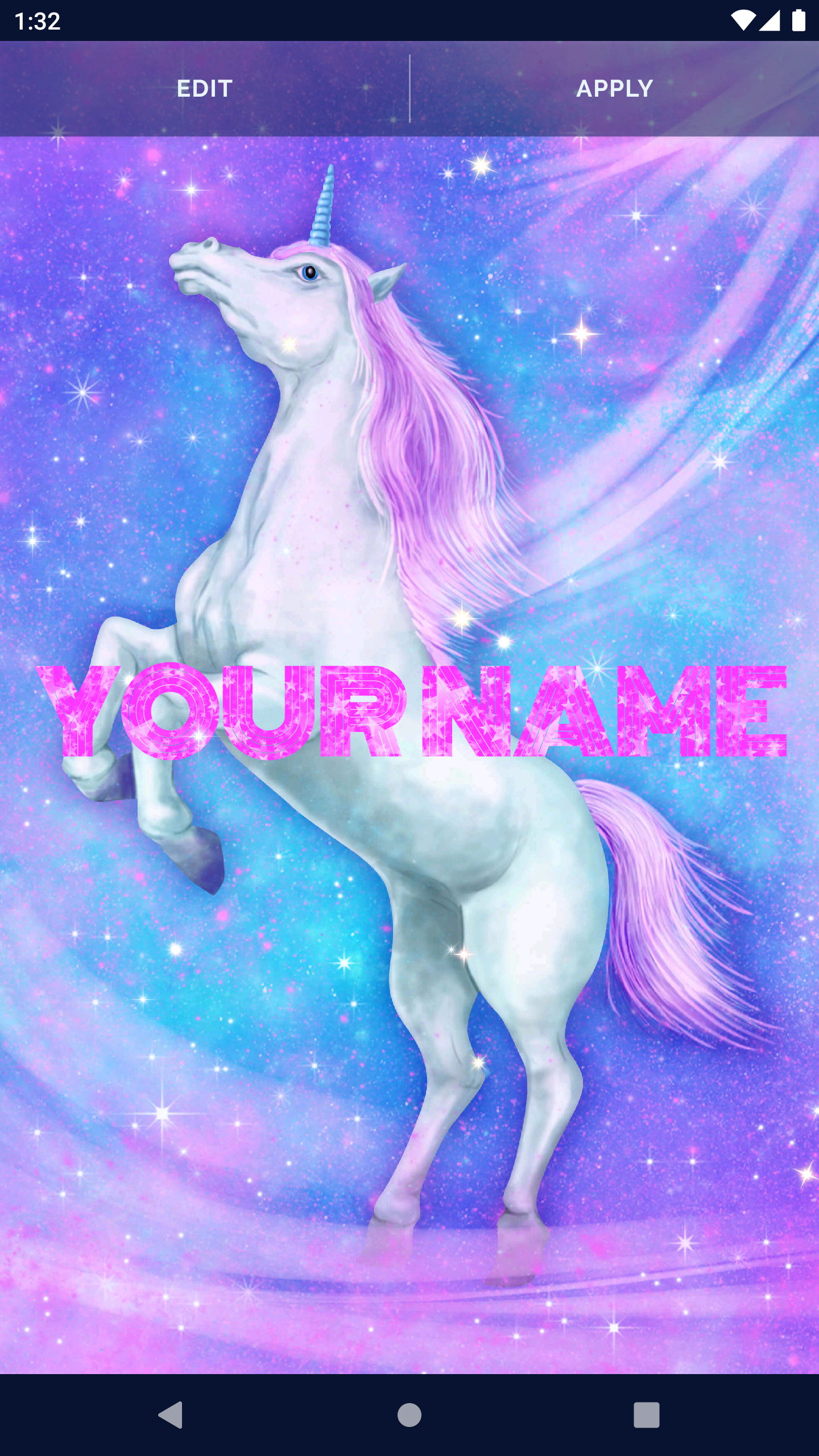 اسکرین شات 2 برنامه Unicorn Fantasy Live Wallpaper