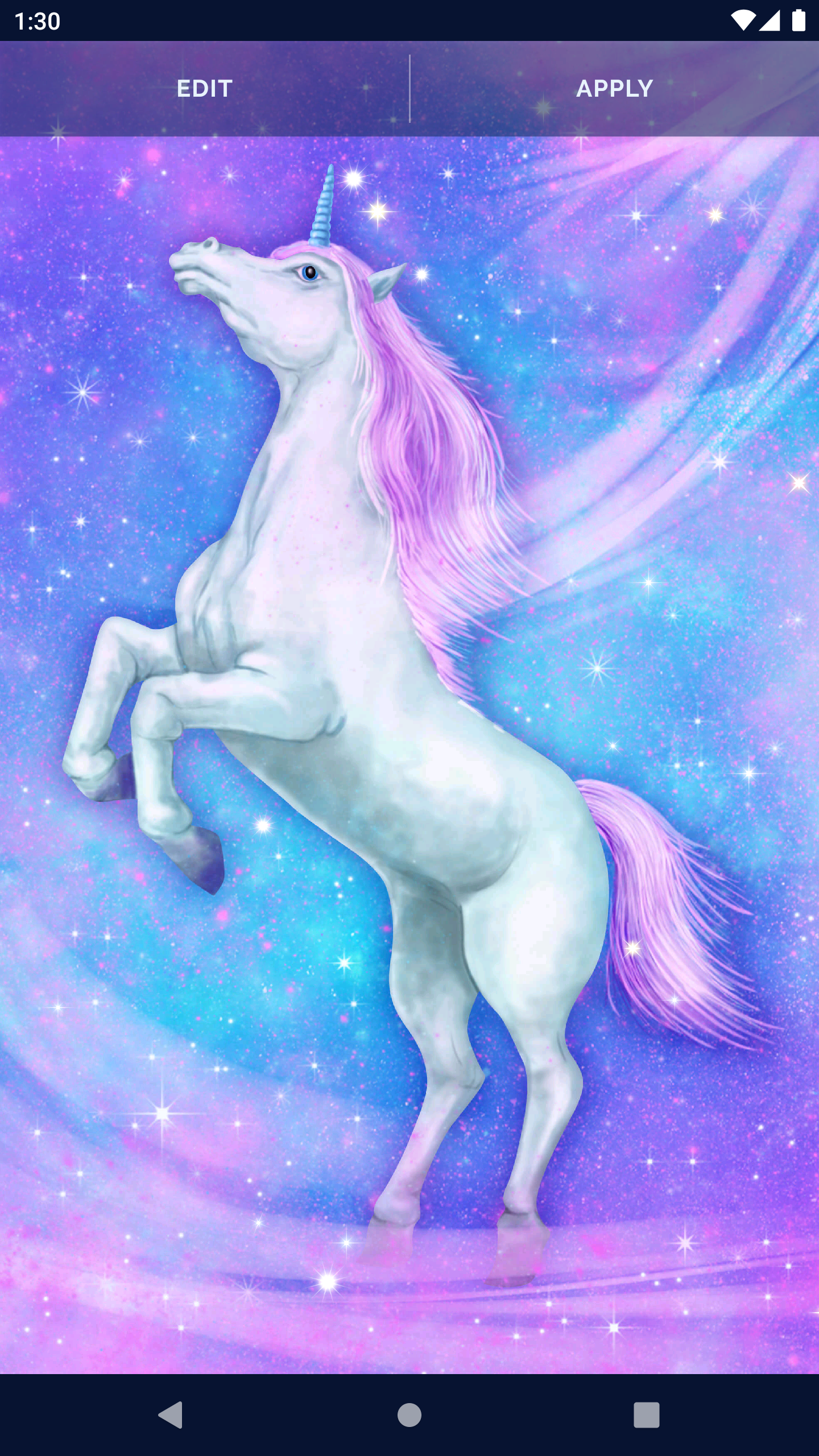 اسکرین شات 5 برنامه Unicorn Fantasy Live Wallpaper
