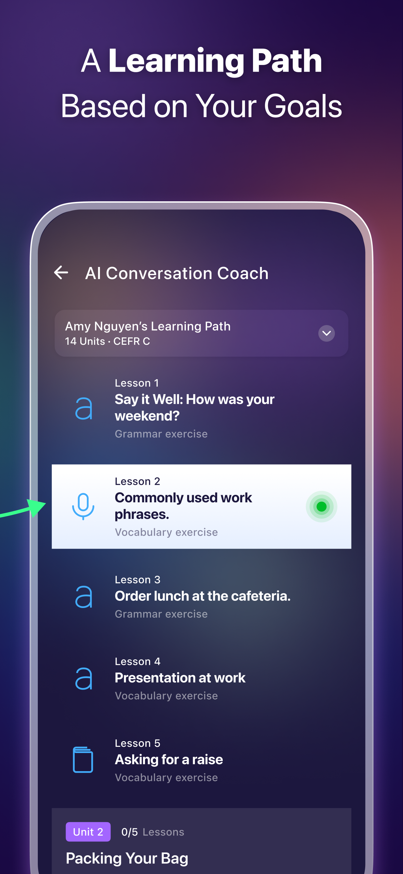 اسکرین شات 3 برنامه ELSA Speak: English Learning
