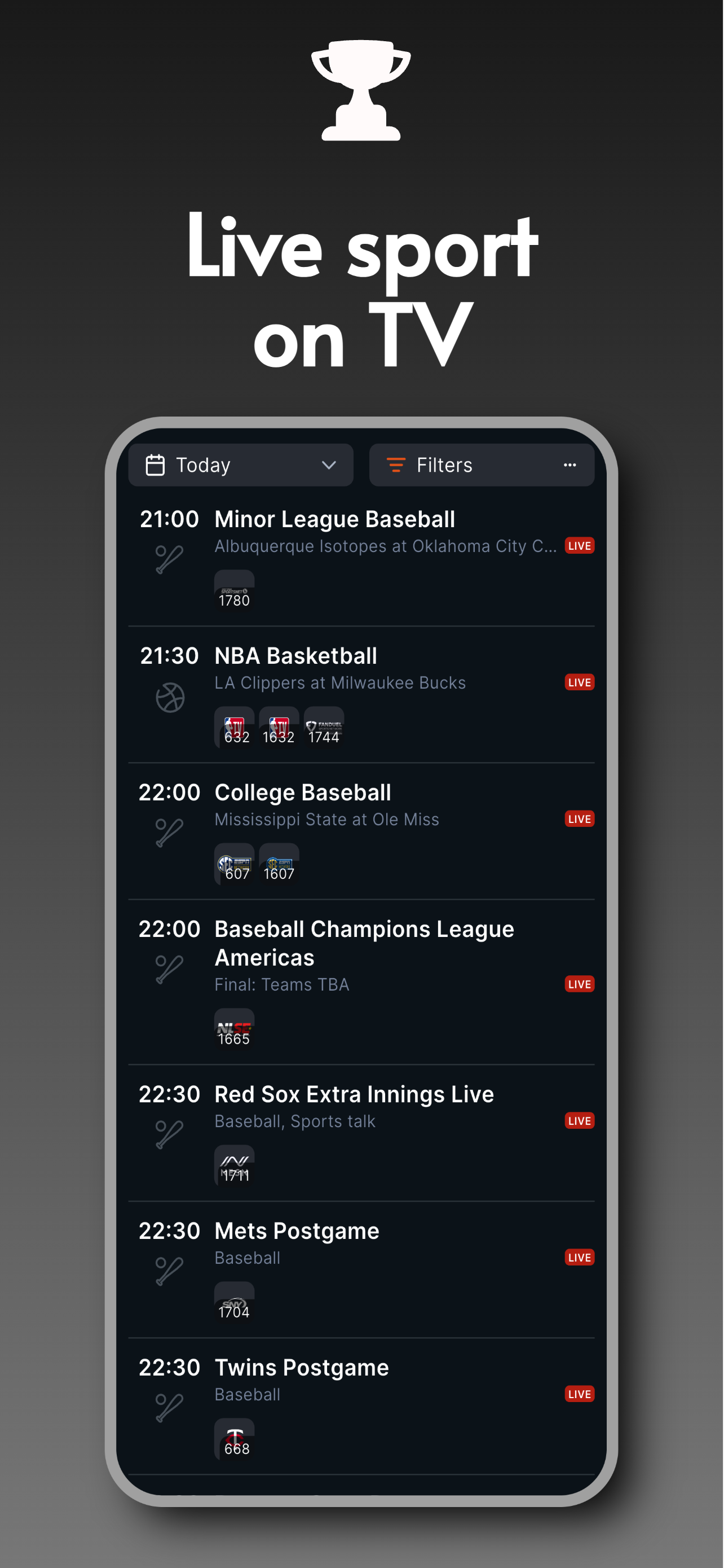 اسکرین شات 6 برنامه TVGenius - TV Guide & Listings
