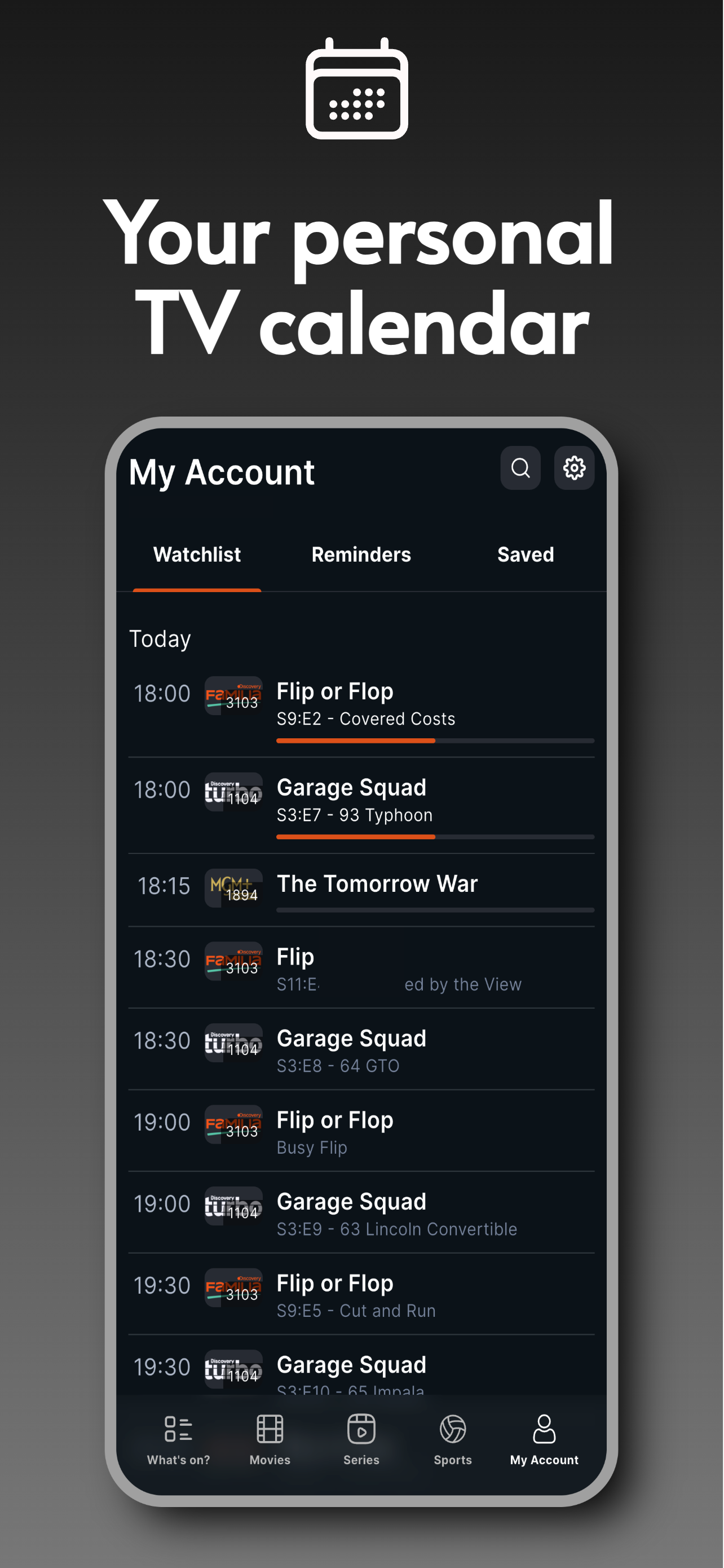 اسکرین شات 5 برنامه TVGenius - TV Guide & Listings