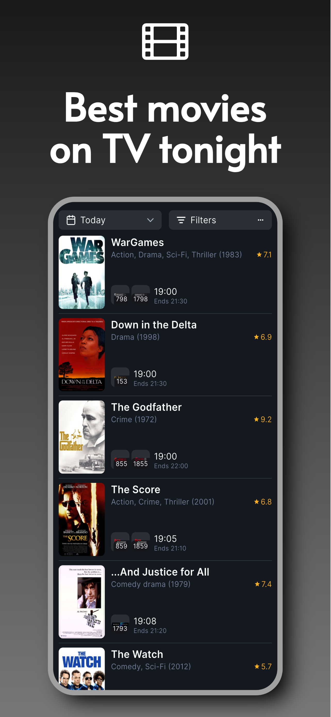اسکرین شات 3 برنامه TVGenius - TV Guide & Listings