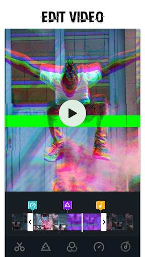 اسکرین شات 1 برنامه Glitch Photo Editor & Glitch Video Effect