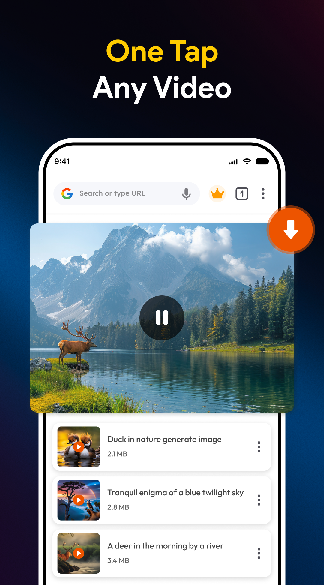 اسکرین شات 2 برنامه Video Downloader: Video Saver