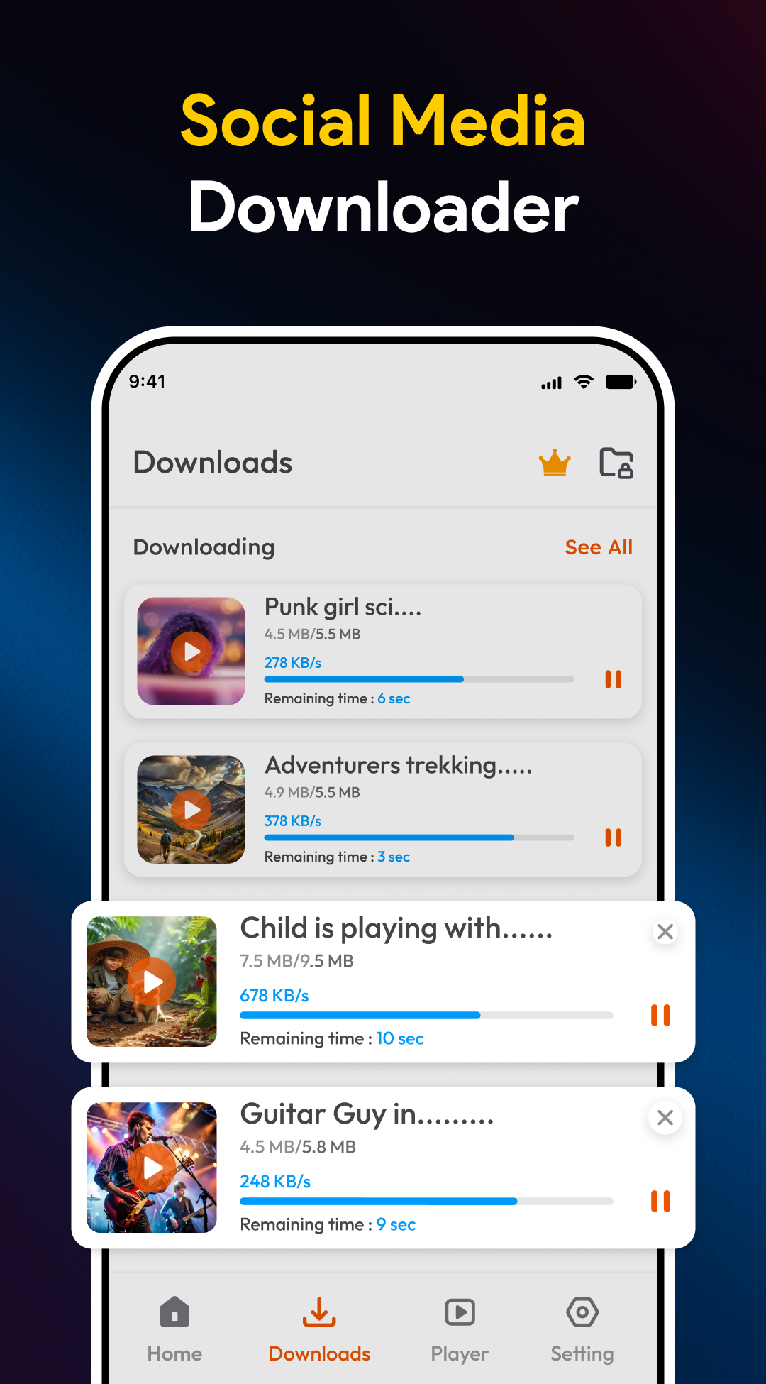 اسکرین شات 5 برنامه Video Downloader: Video Saver