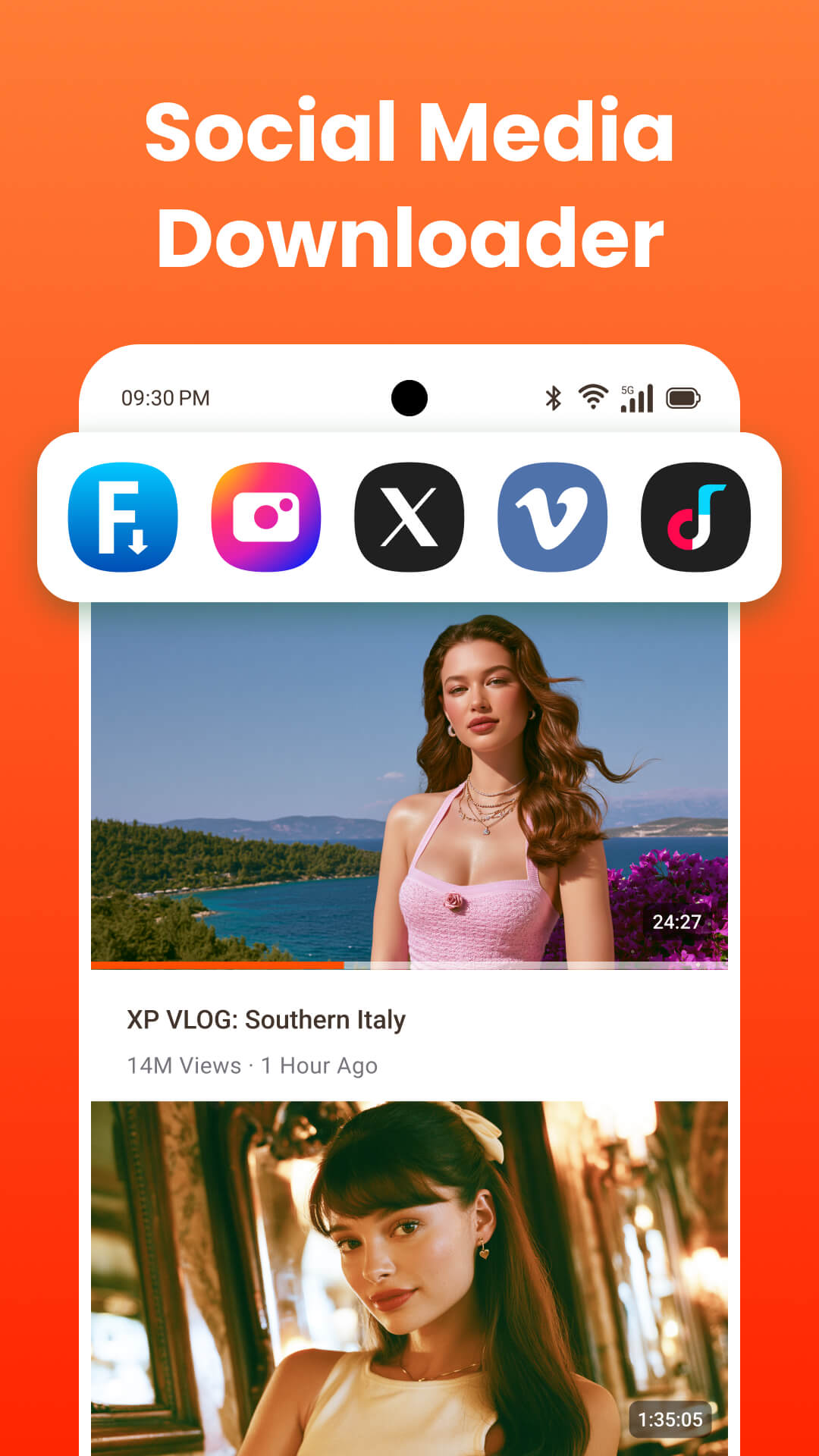 اسکرین شات 2 برنامه Video downloader, download app