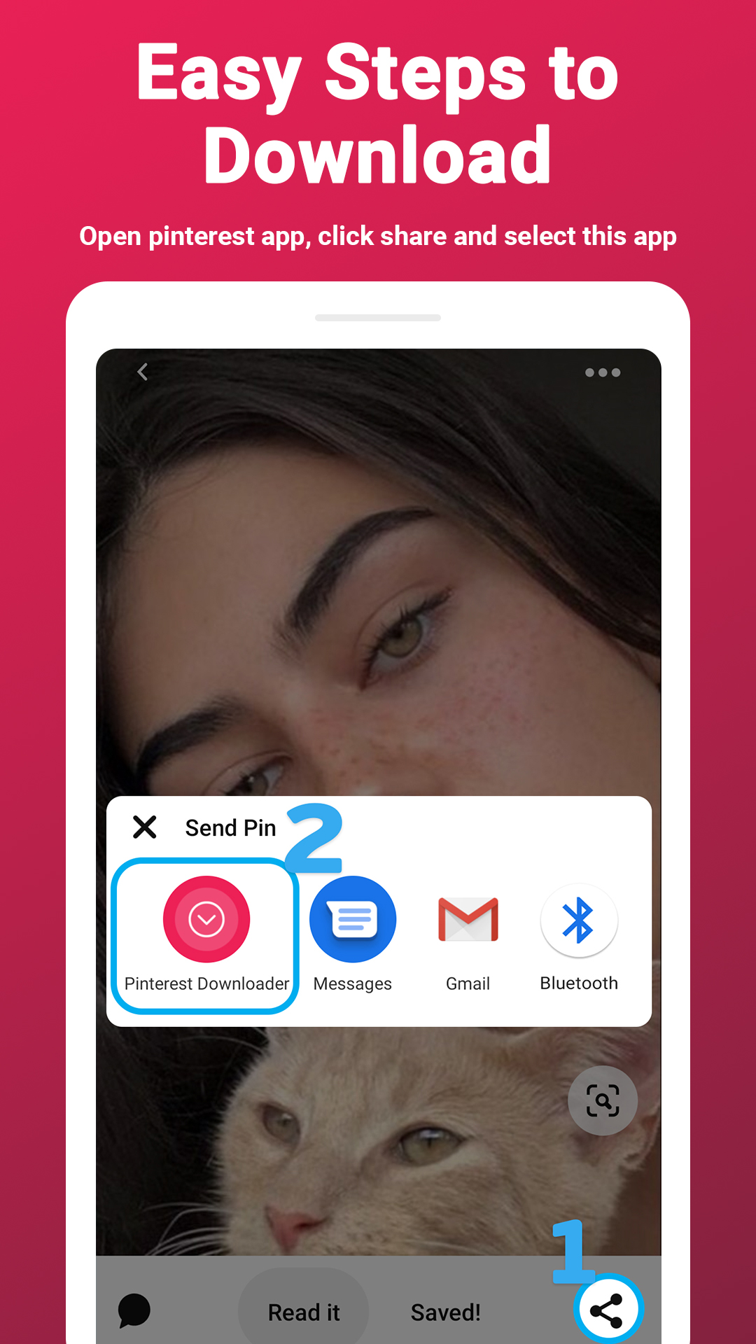 اسکرین شات 2 برنامه Video Downloader For Pinterest