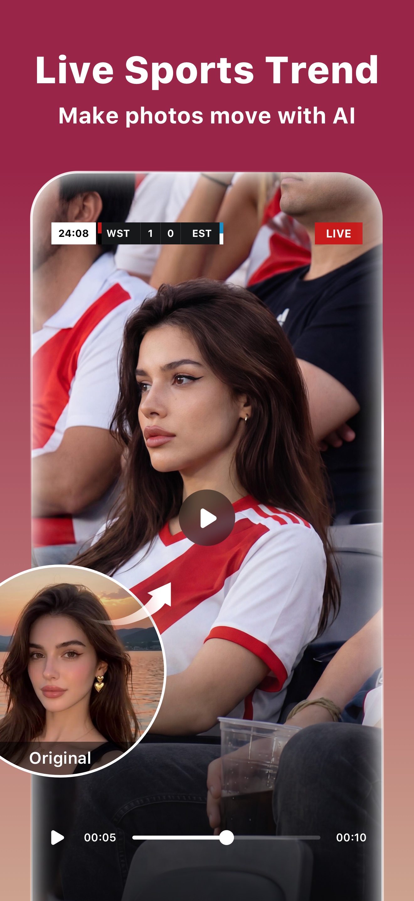 اسکرین شات 2 برنامه AI Video Editor, Reels: inMelo