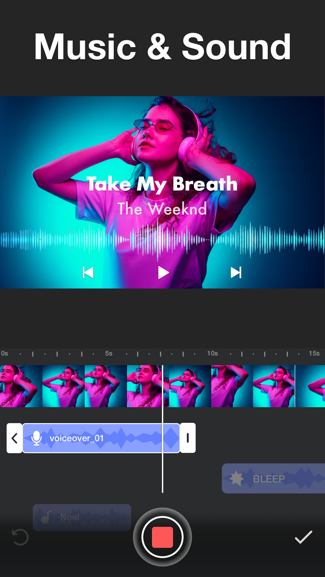 اسکرین شات 5 برنامه Vlog video editor maker: VlogU