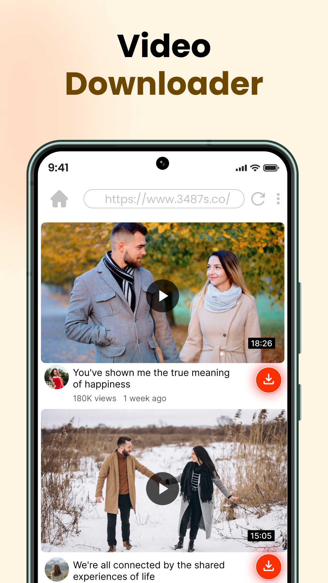 اسکرین شات 2 برنامه 4K Video Player & Downloader