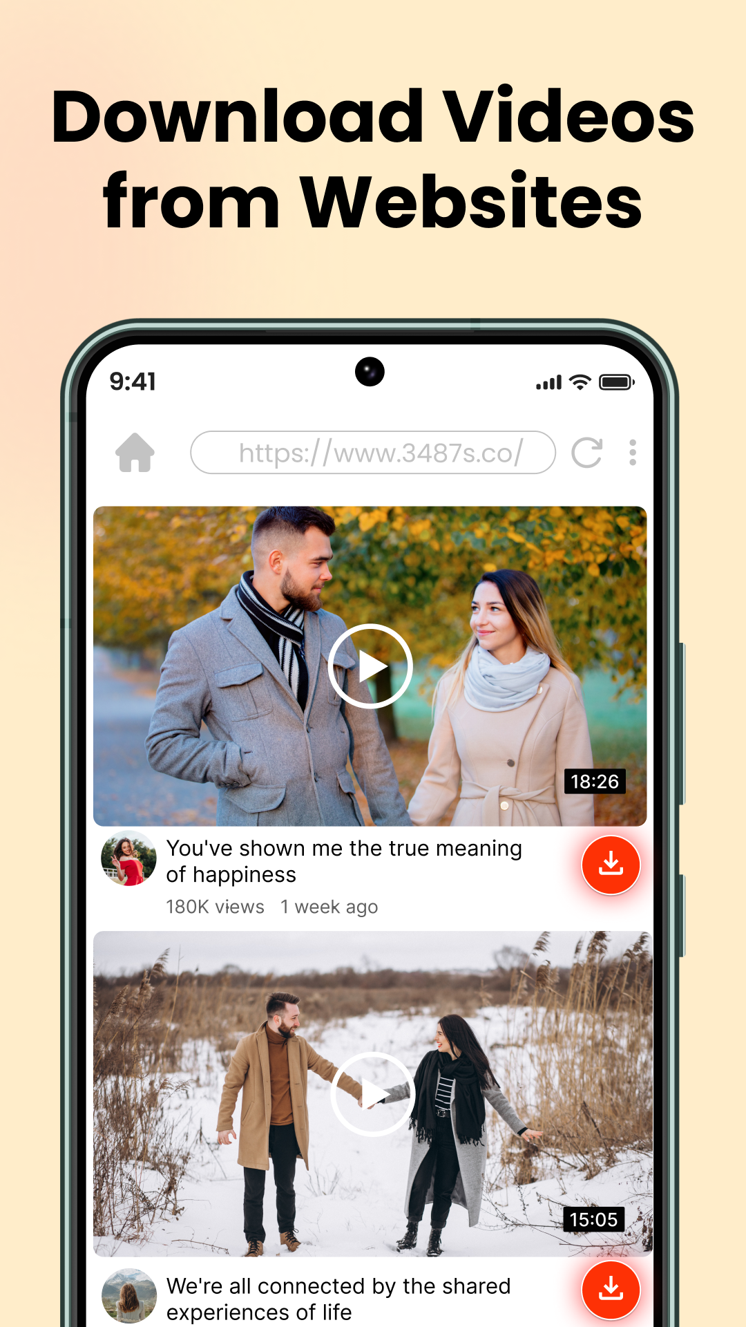 اسکرین شات 2 برنامه 4K Video Player & Downloader