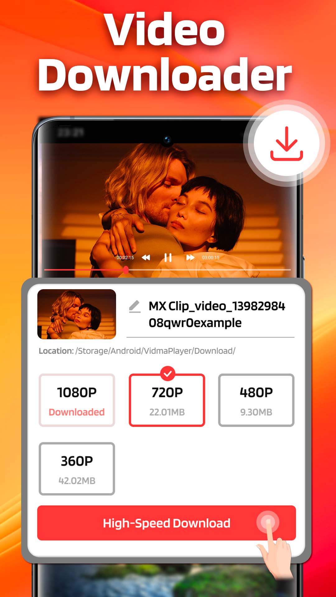 اسکرین شات 2 برنامه Video Player - Download Video