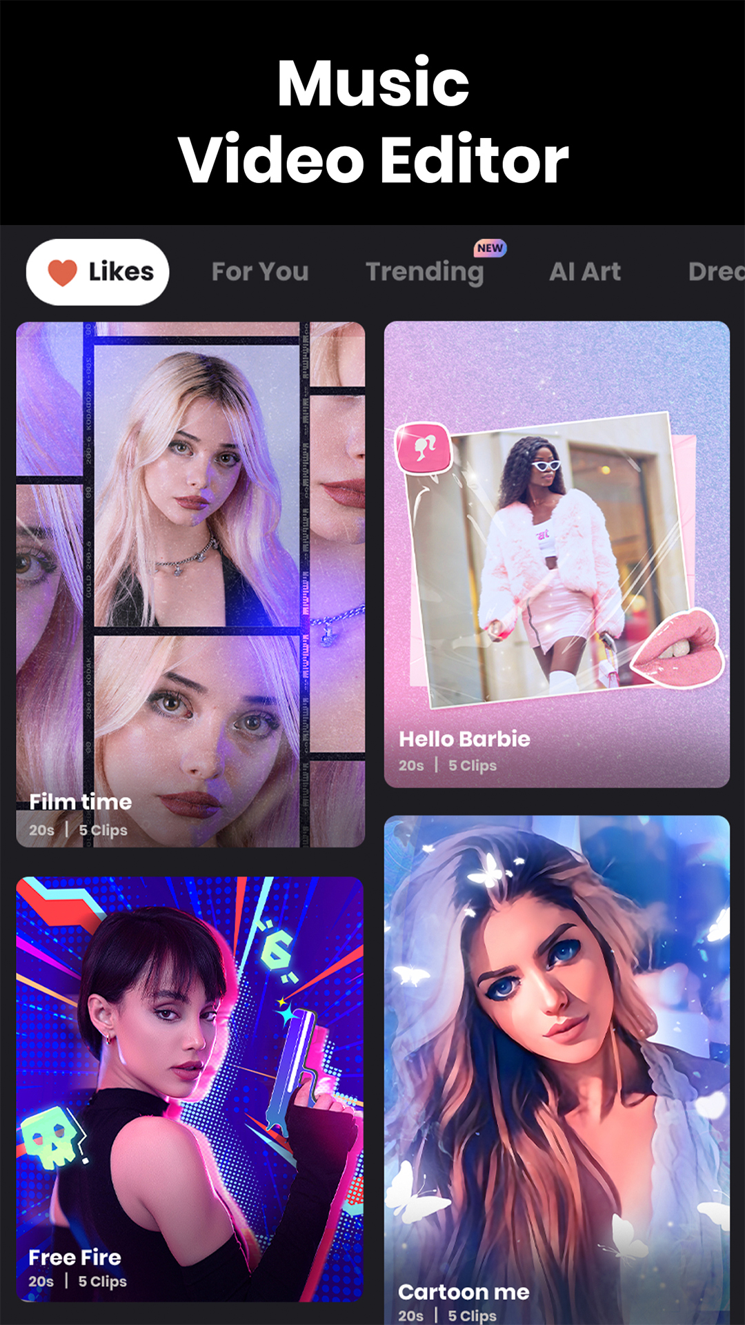 اسکرین شات 1 برنامه AI Video Editor - Vidma Cut AI