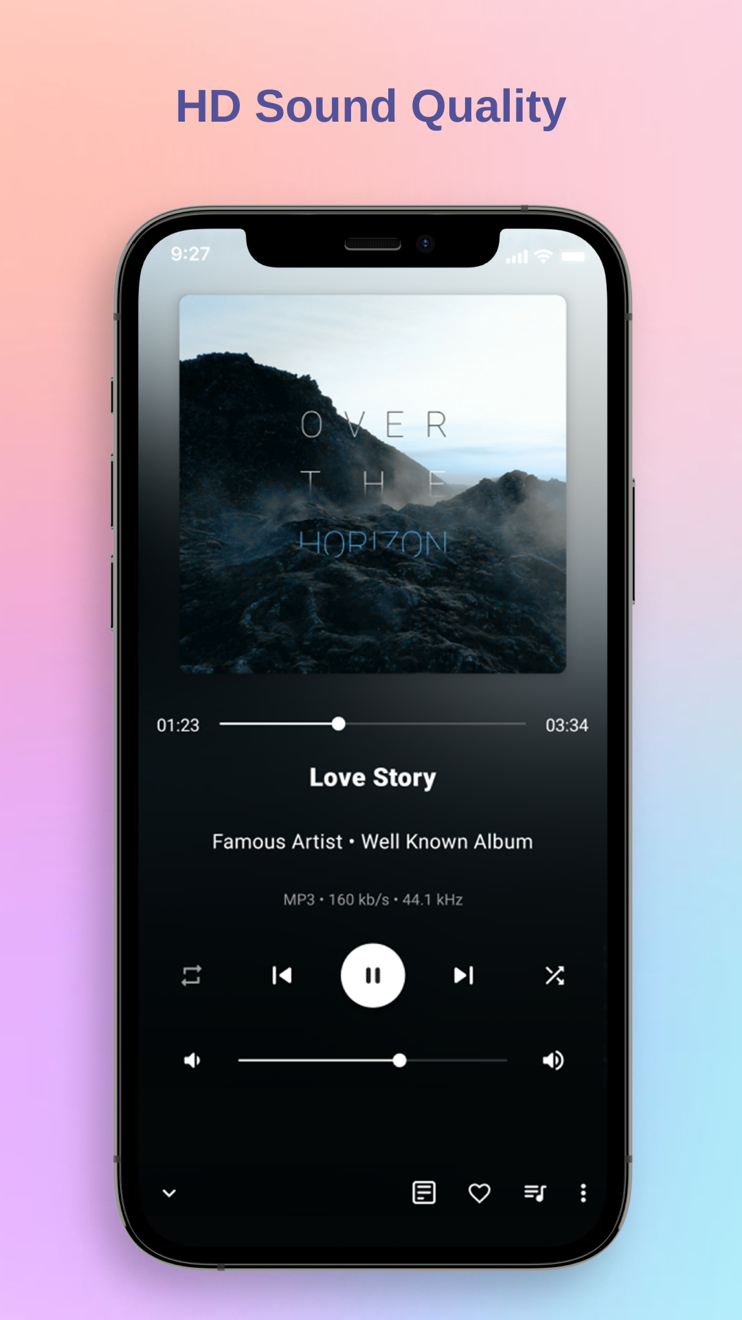 اسکرین شات 1 برنامه Music player - Mp3 player